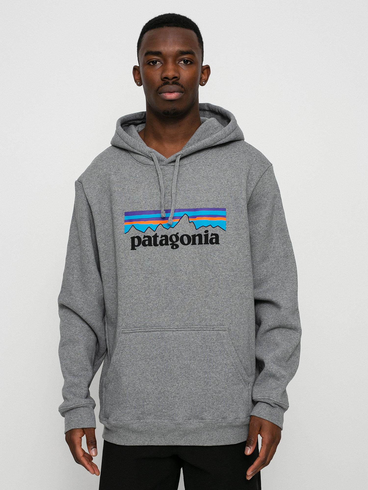 Patagonia Logo Uprisal HD Kapucnis pulóver (gravel heather)