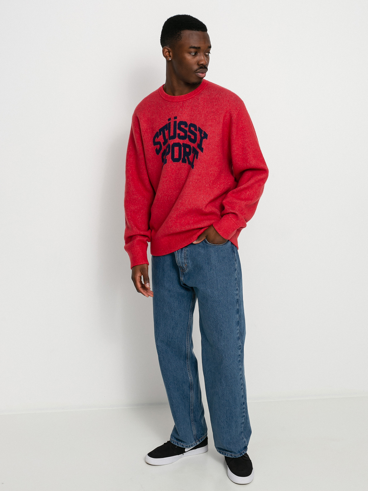 Stussy Sport Pulóver (red)