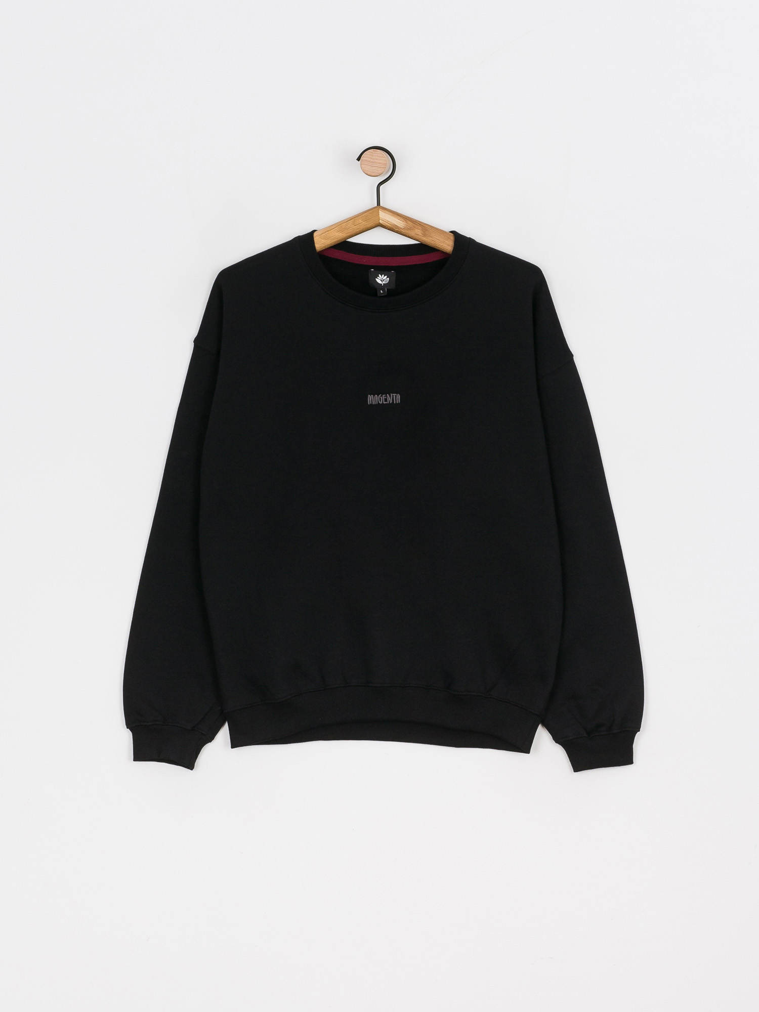 Magenta Og Script Pulóver (black)