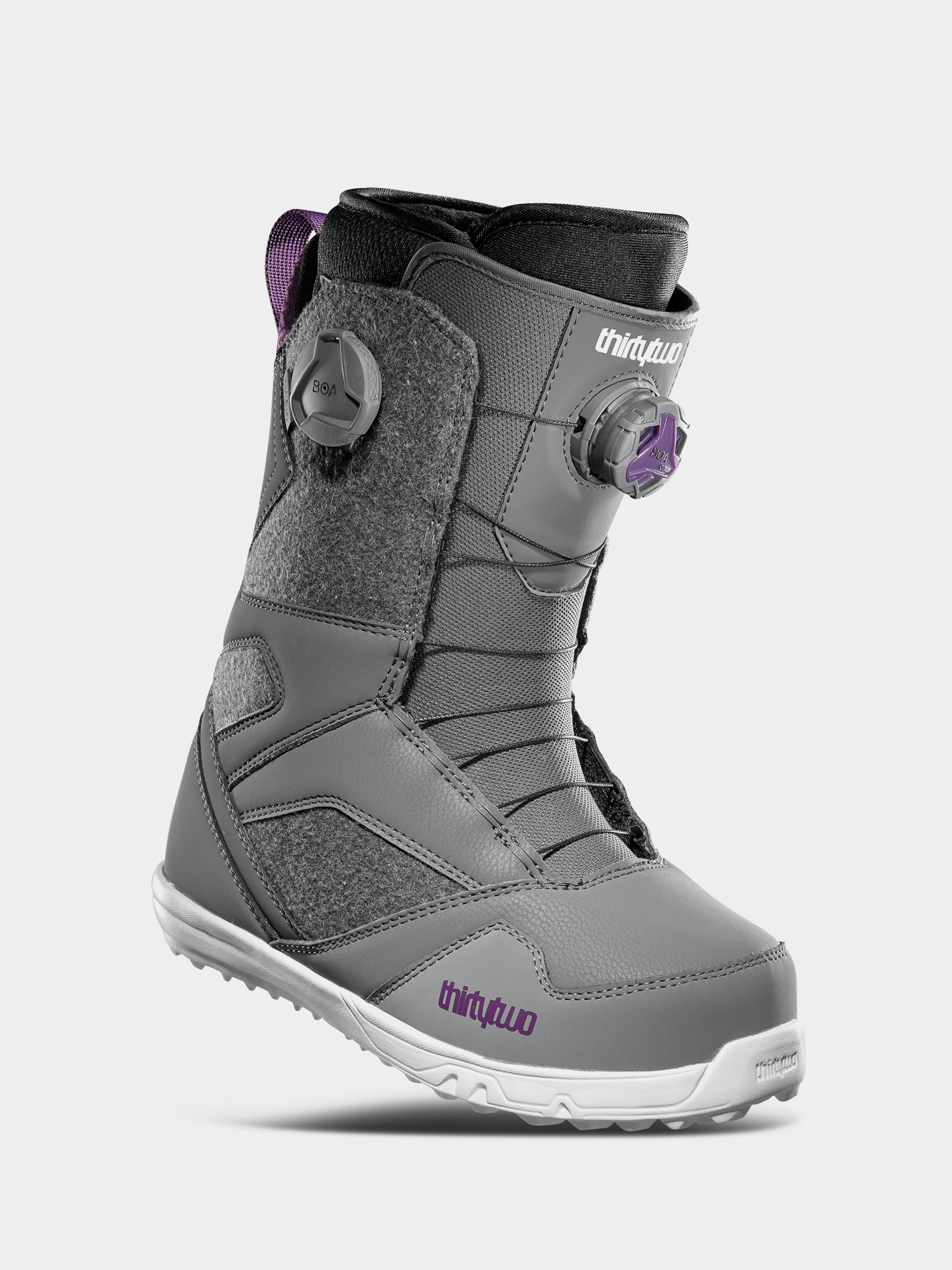 Női ThirtyTwo Stw Double Boa Snowboard cipők (grey/purple)