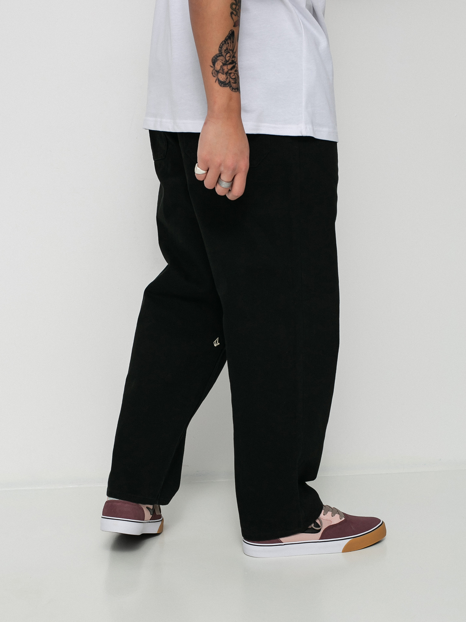 Volcom Billow Plus Denim Kisnadrág (black)