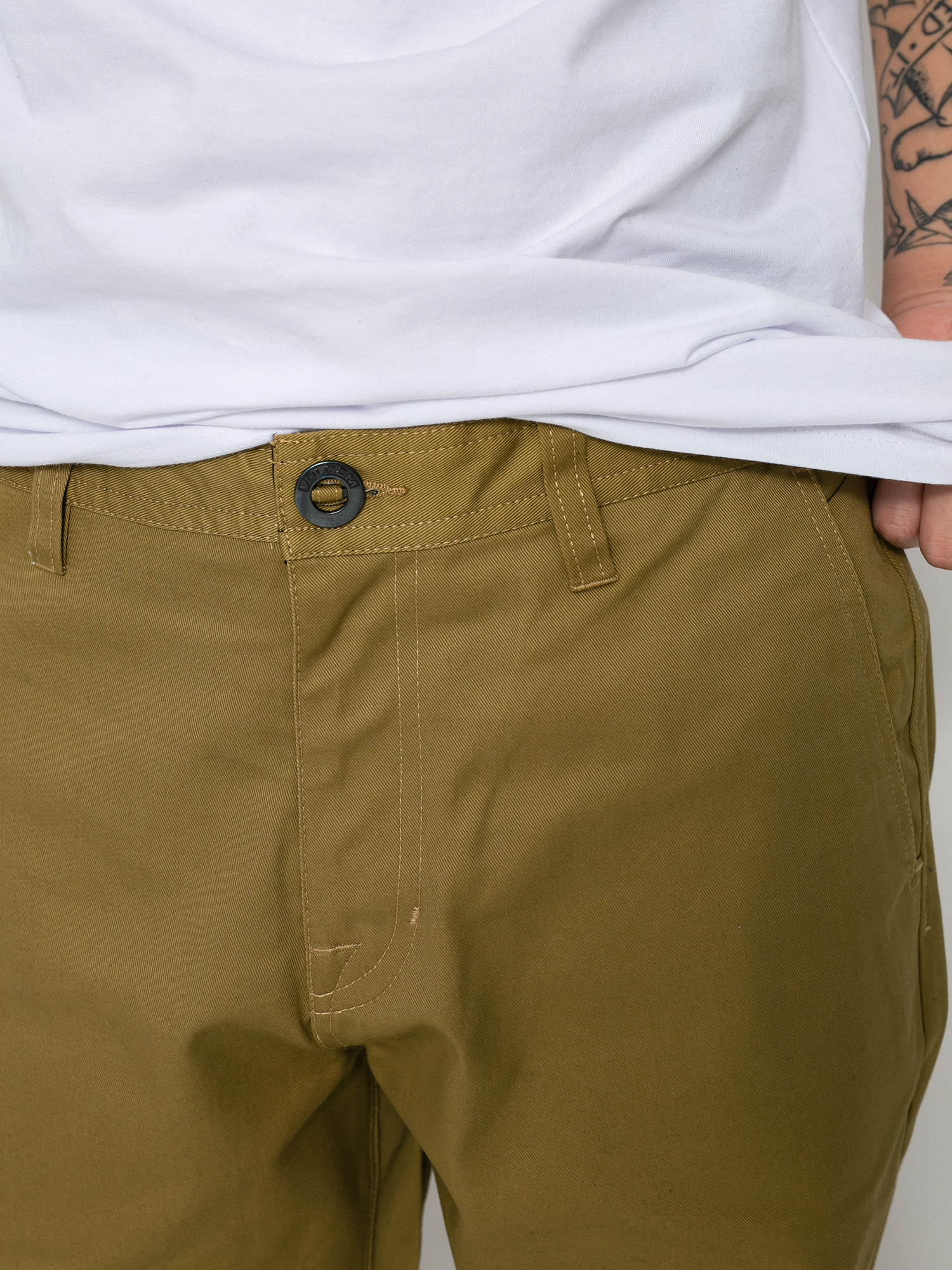 Volcom Frickin Skate Chino Kisnadrág (dark khaki)