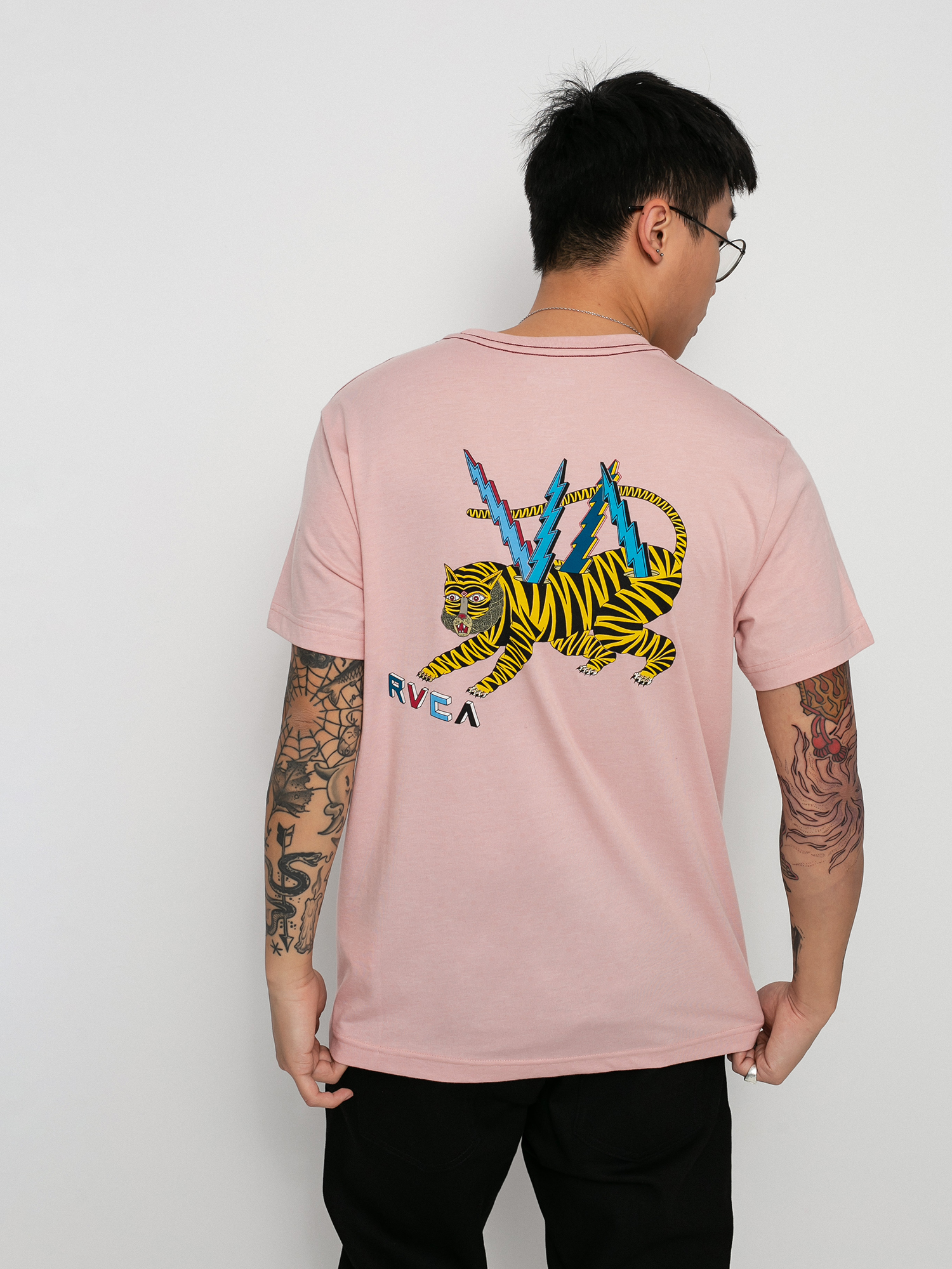 RVCA Ml Tiger póló (pale mauve)