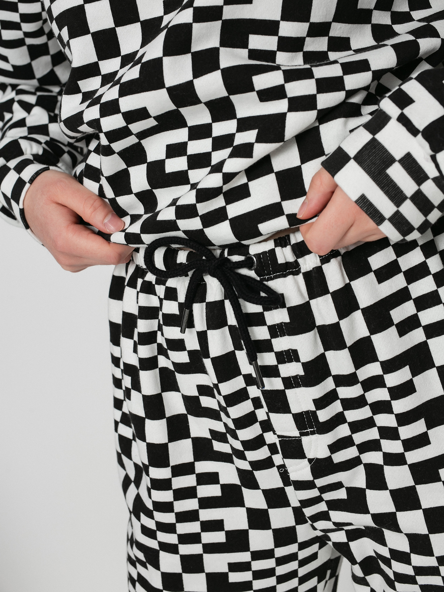 Volcom Check U Out Kisnadrág Wmn (black white)