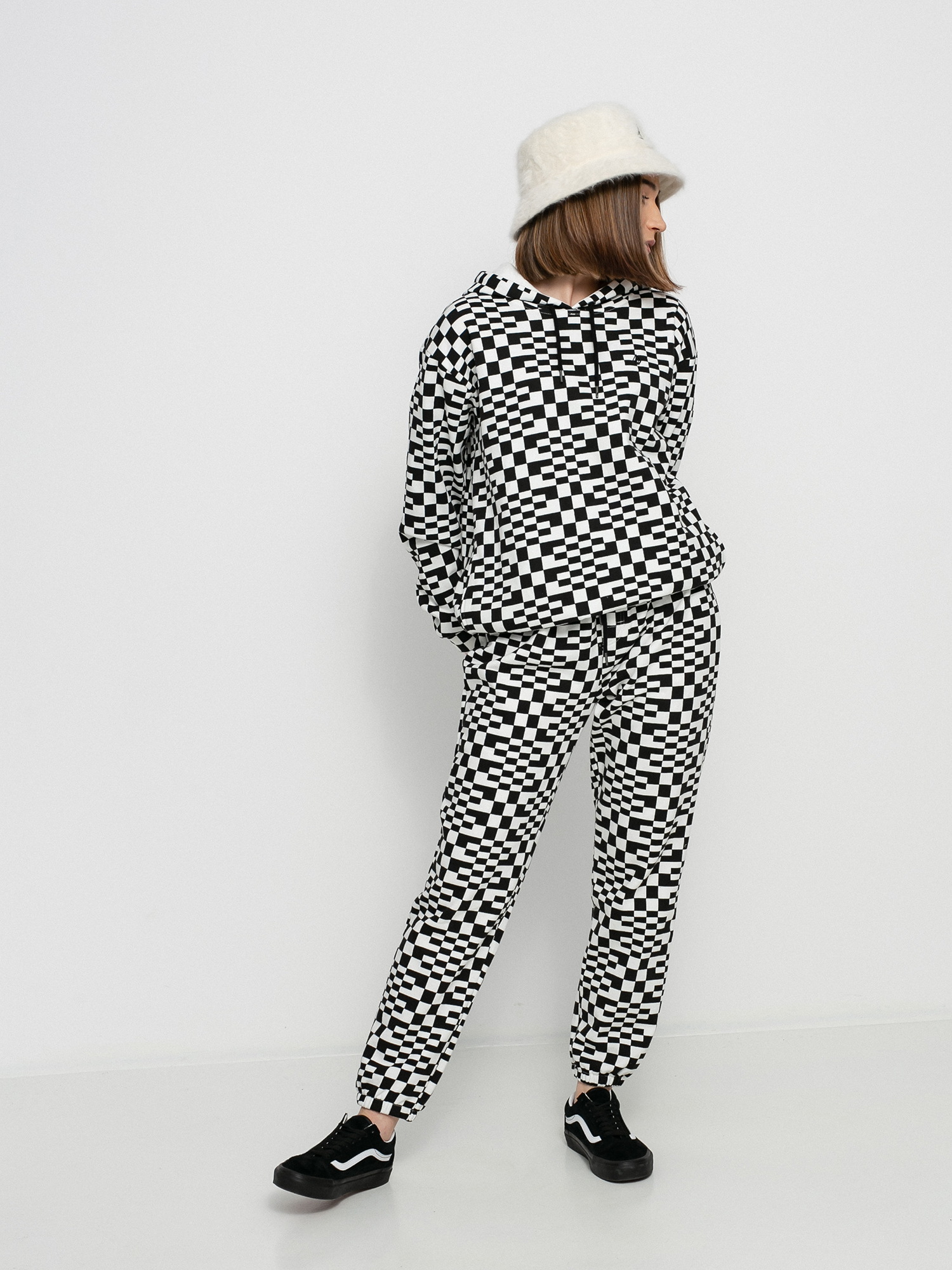 Volcom Check U Out HD Kapucnis pulóver Wmn (black white)