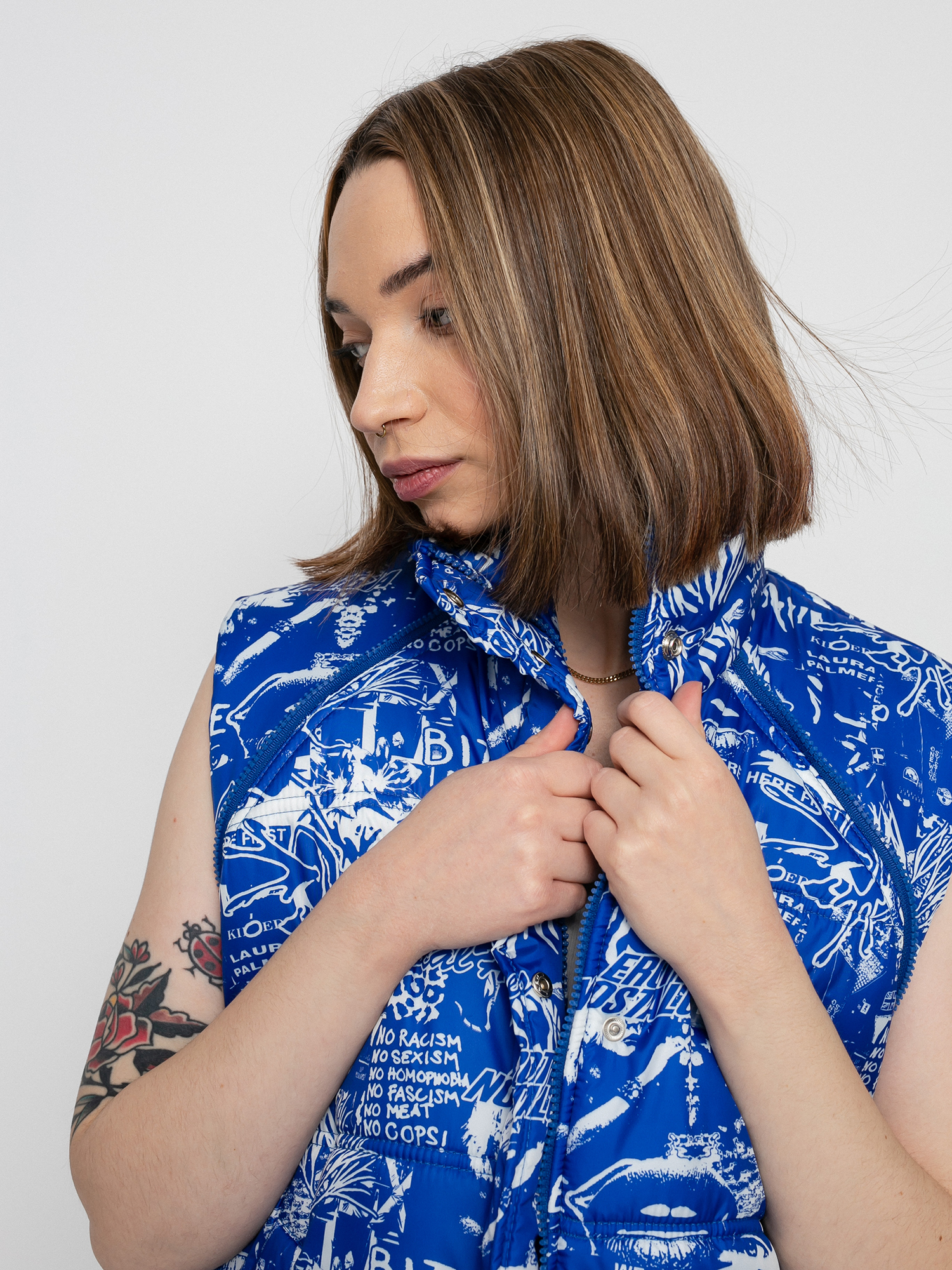 Local Heroes Riot Puff Dzseki Wmn (blue/white)