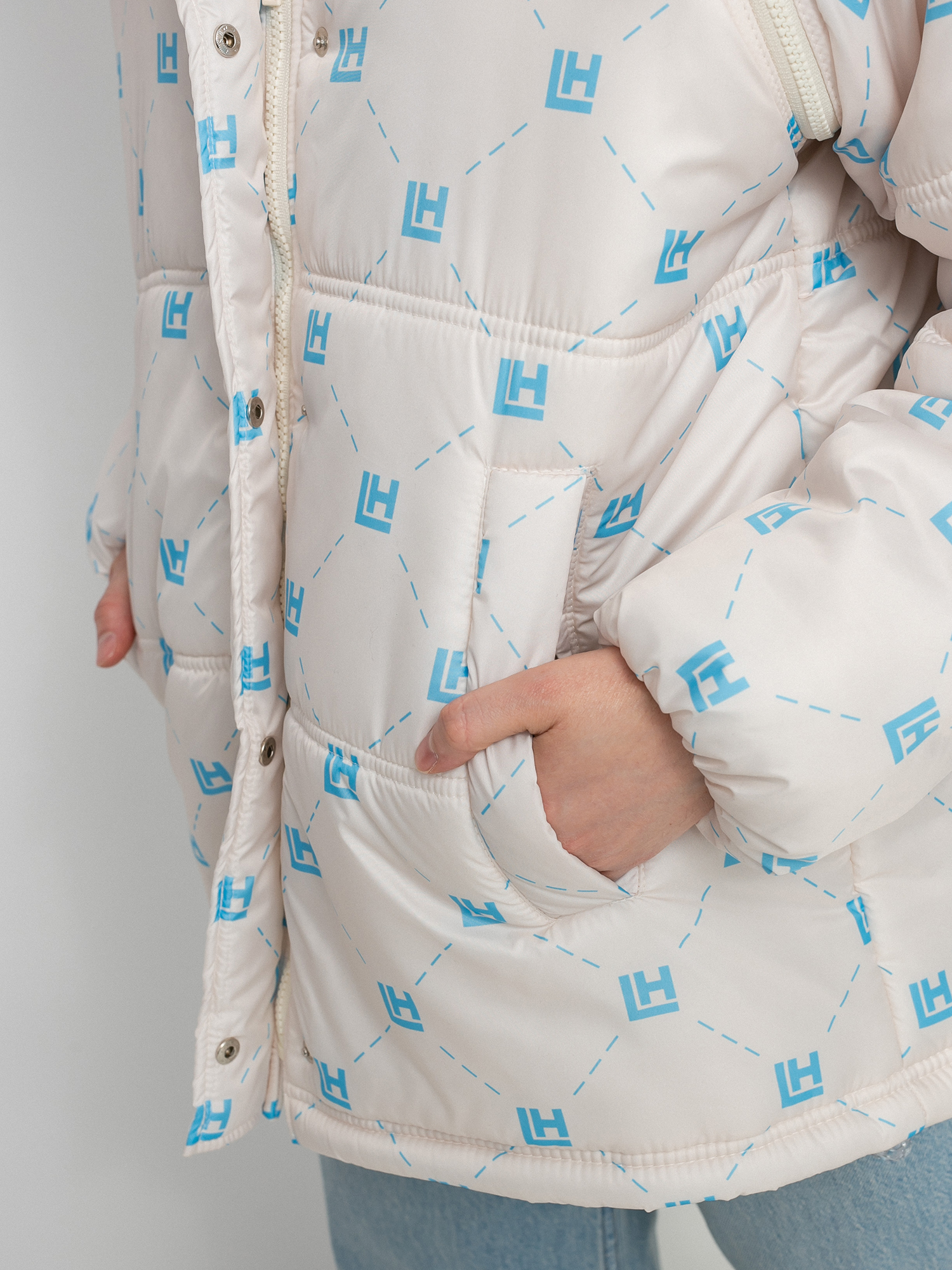 Local Heroes Lh Monogram Puff Dzseki Wmn (beige)