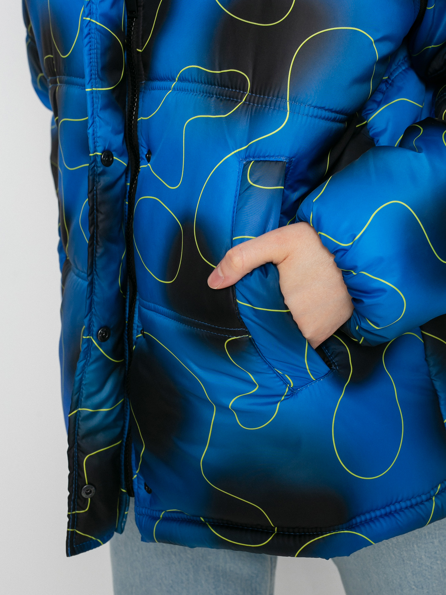 Local Heroes Spray Puff Dzseki Wmn (black/blue)