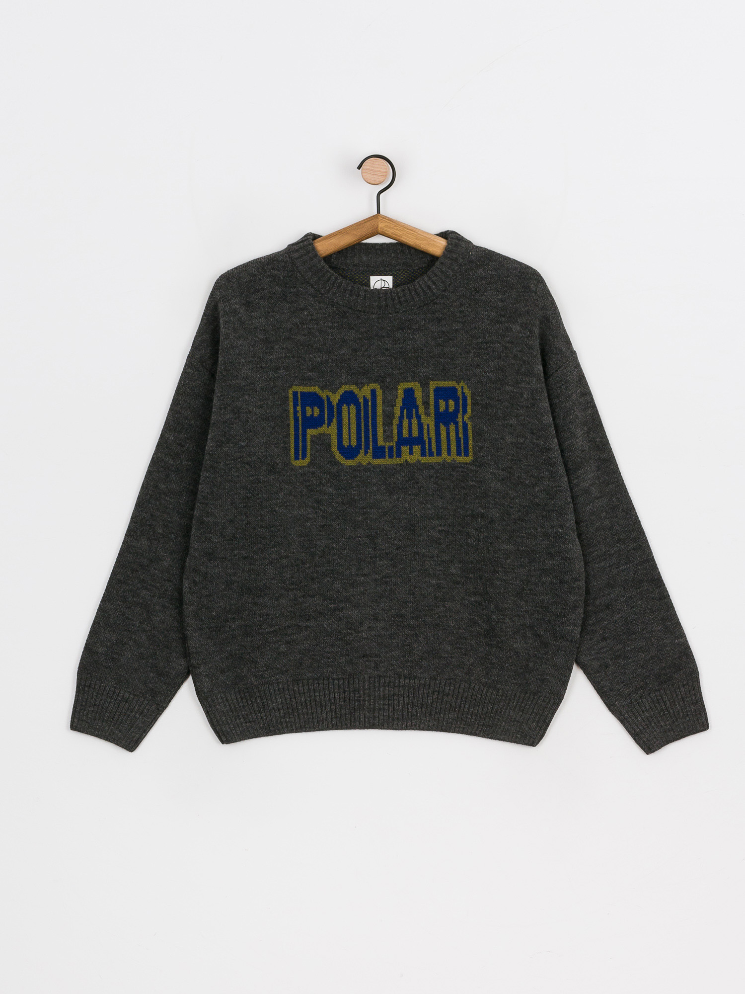 Polar Skate Earthquake Logo Knit Pulóver (grey)