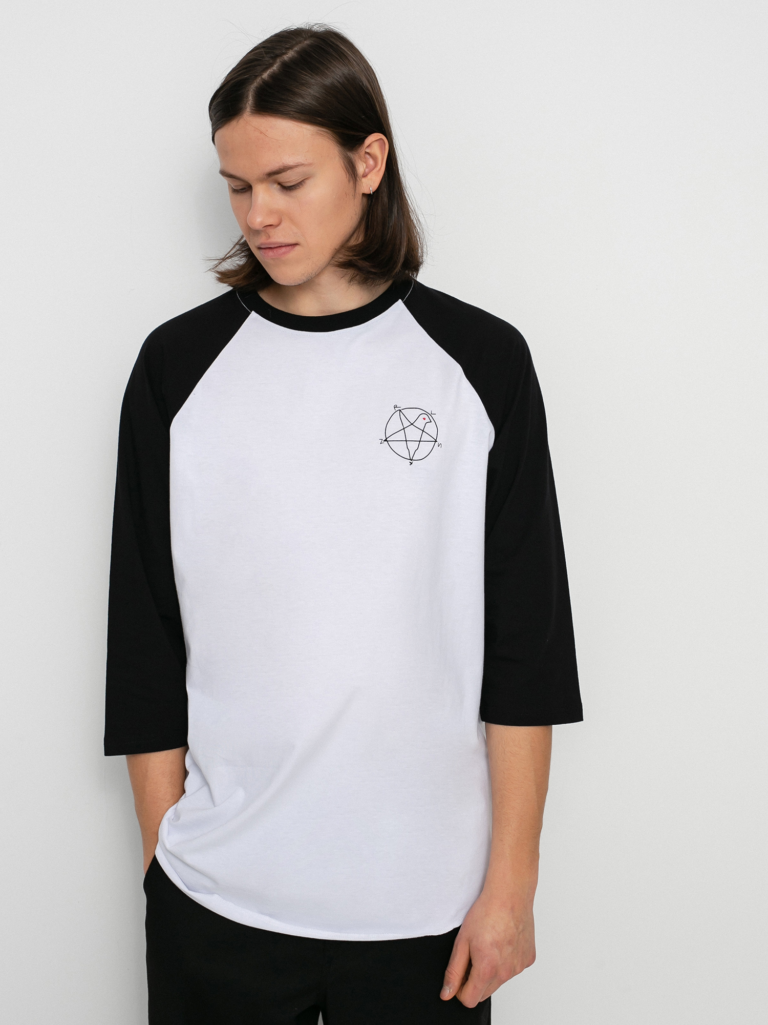 Nervous Superstar Hosszú ujjú felső (black/white)