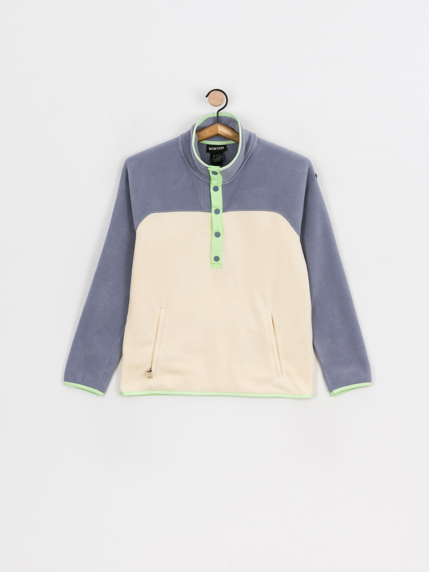 Burton Hearth Pullover Pulóver Wmn (folkstone gray/creme brulee)