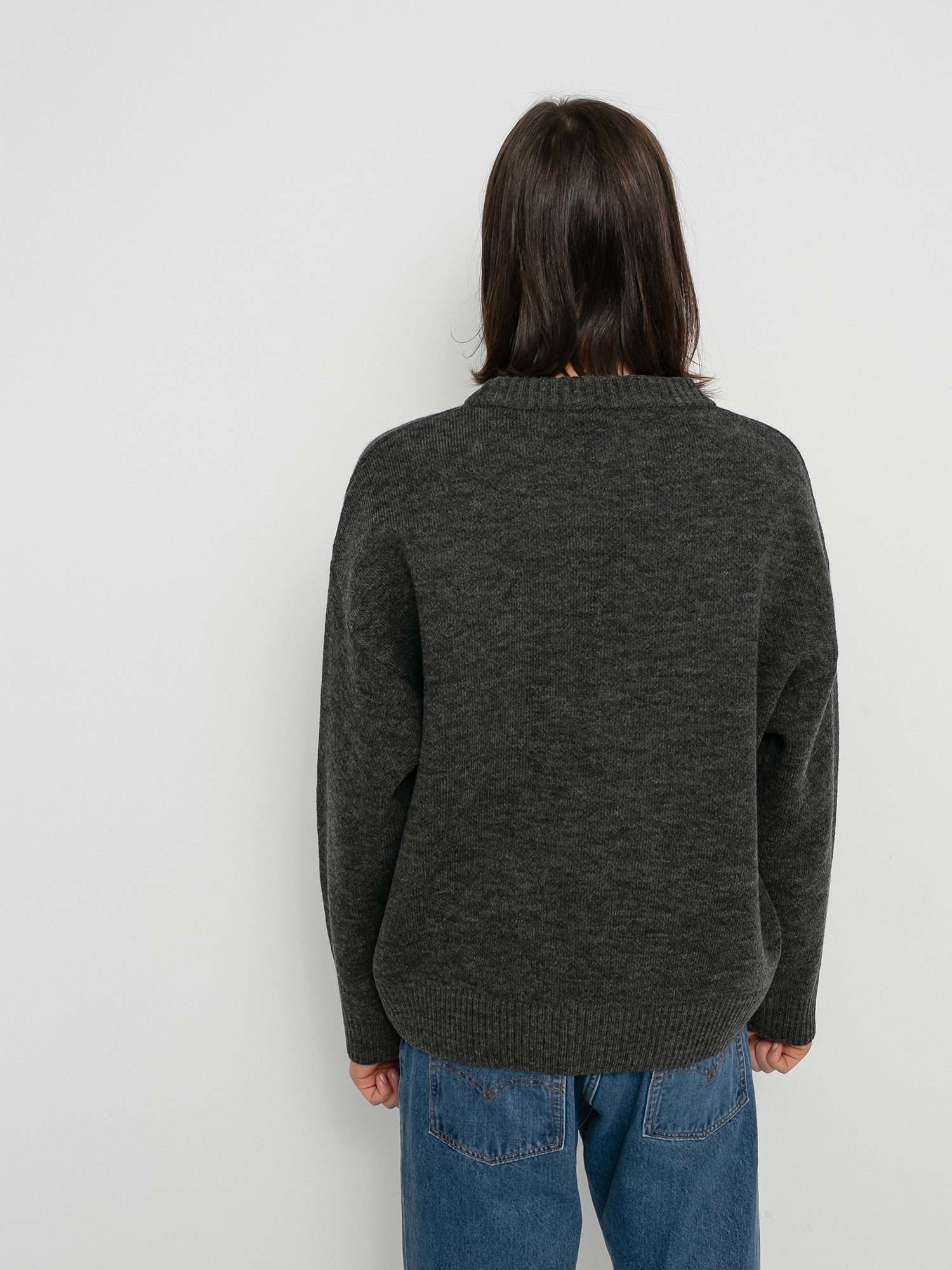 Polar Skate Earthquake Logo Knit Pulóver (grey)