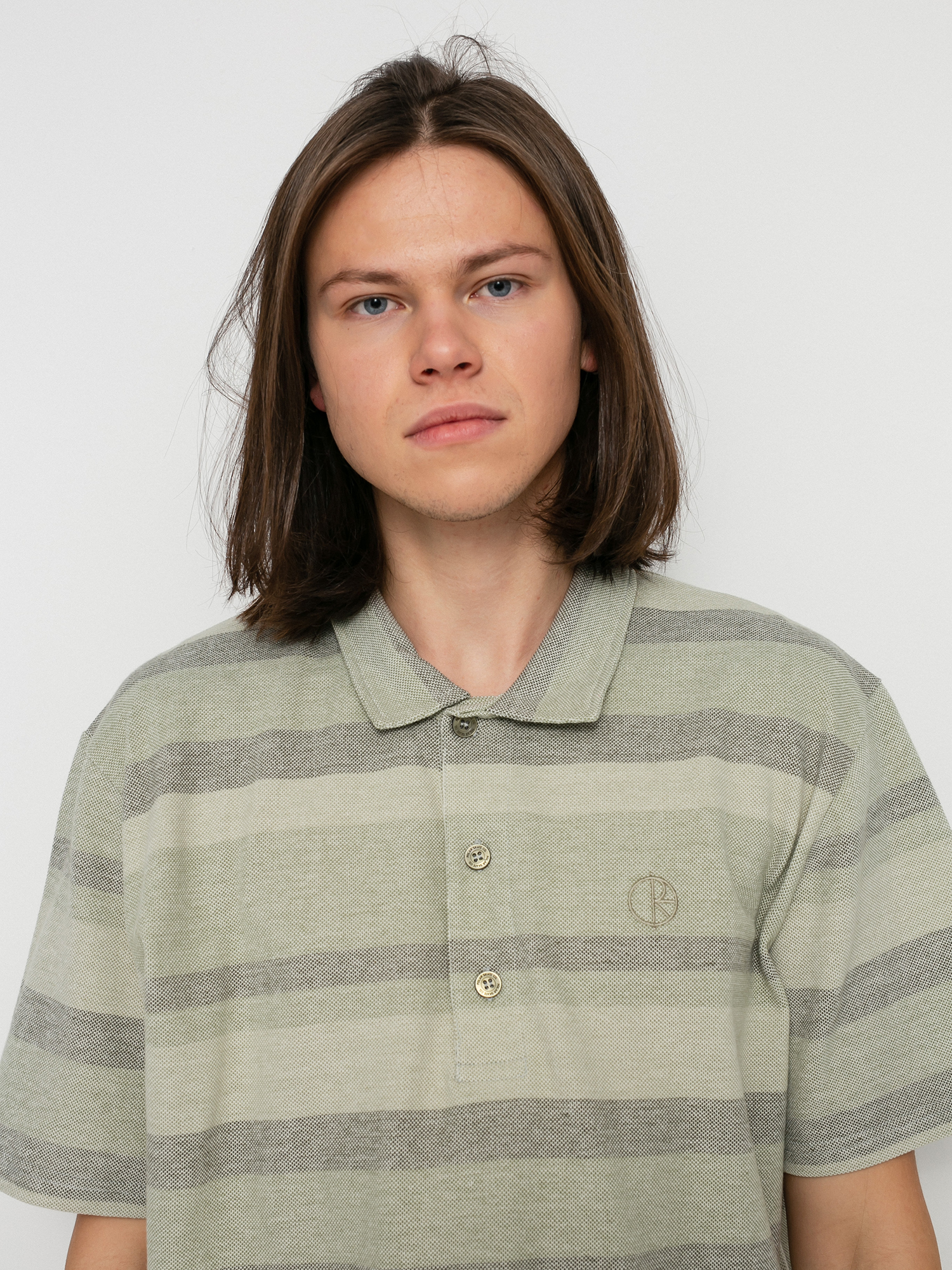 Polar Skate Multistripe Pólóing (soft green)