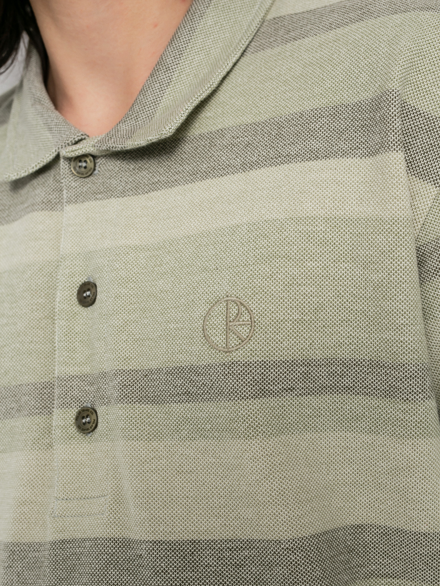 Polar Skate Multistripe Pólóing (soft green)