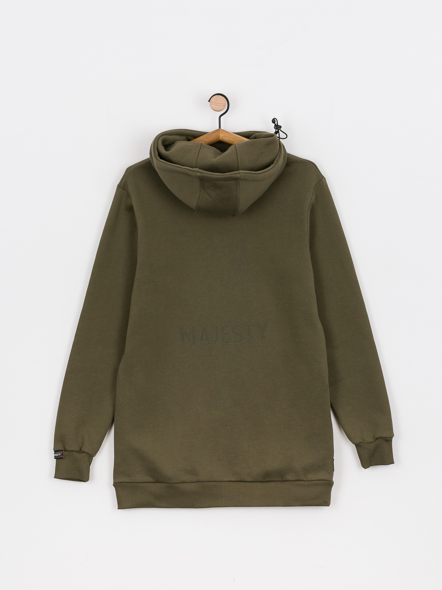Majesty Bear Tall HD Kapucnis pulóver (army green)