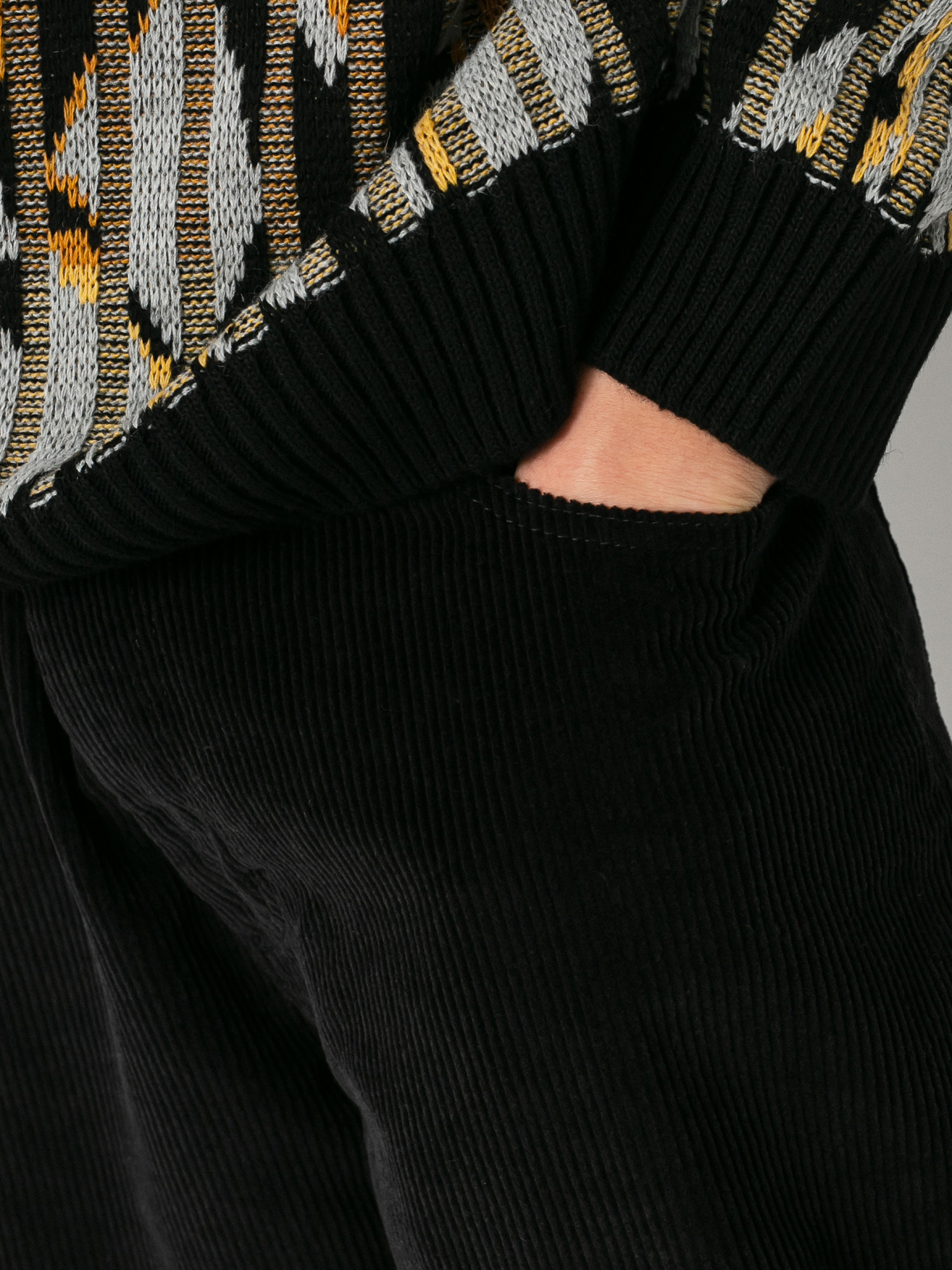 Polar Skate Big Boy Cords Kisnadrág (dirty black)