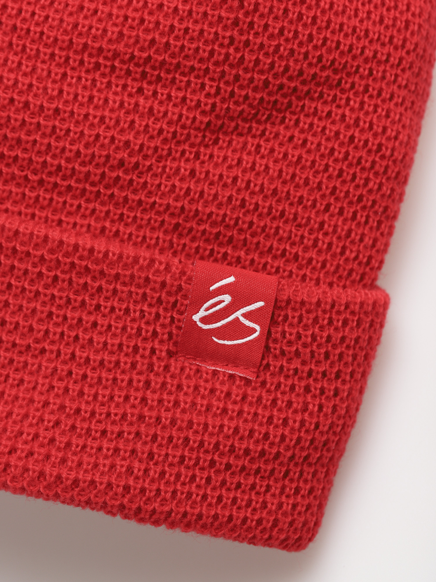 eS Es Script Waffle Knit Sapka (red)