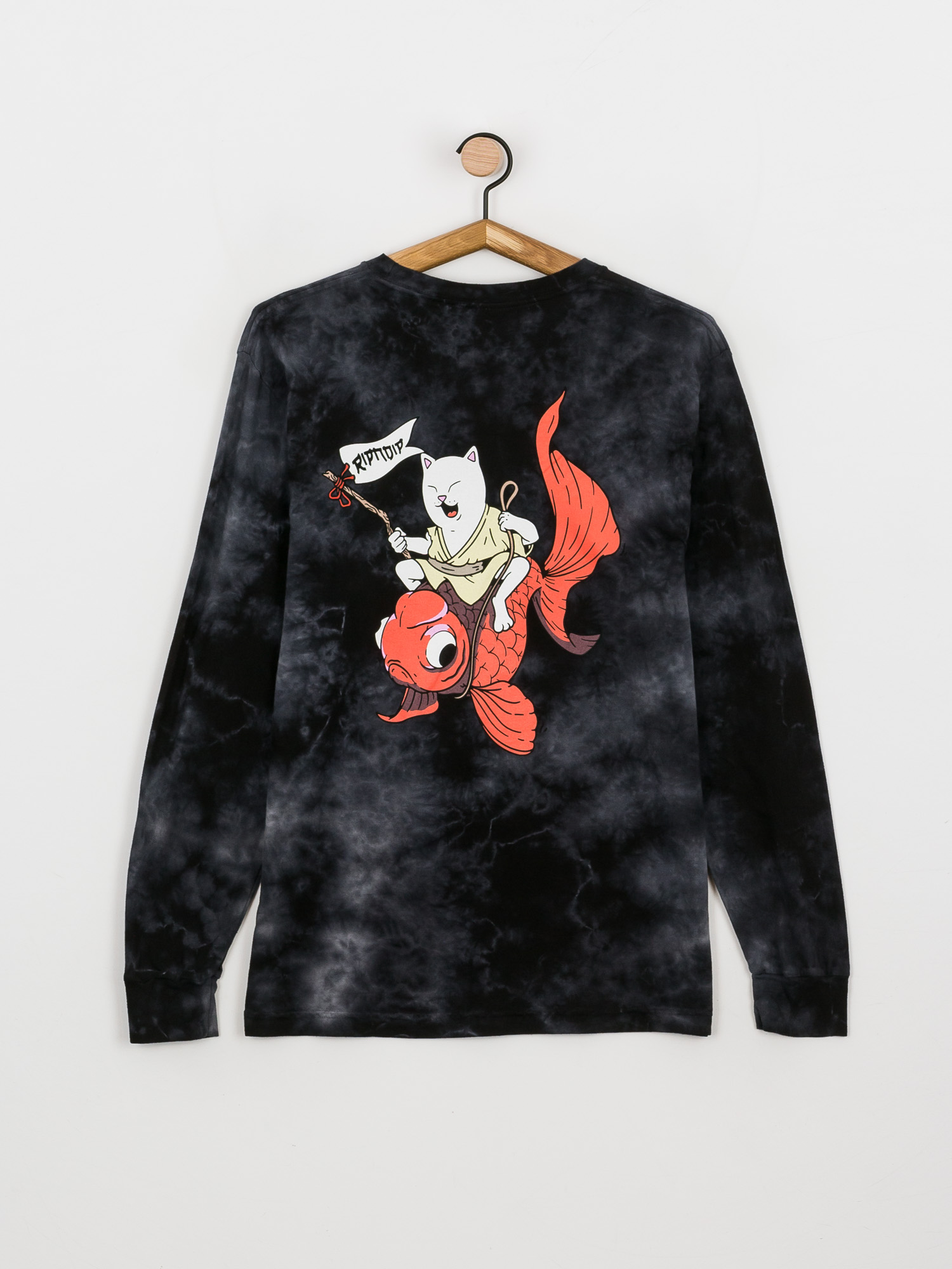 RipNDip Master Nermal San Hosszú ujjú felső (black lightning wash)