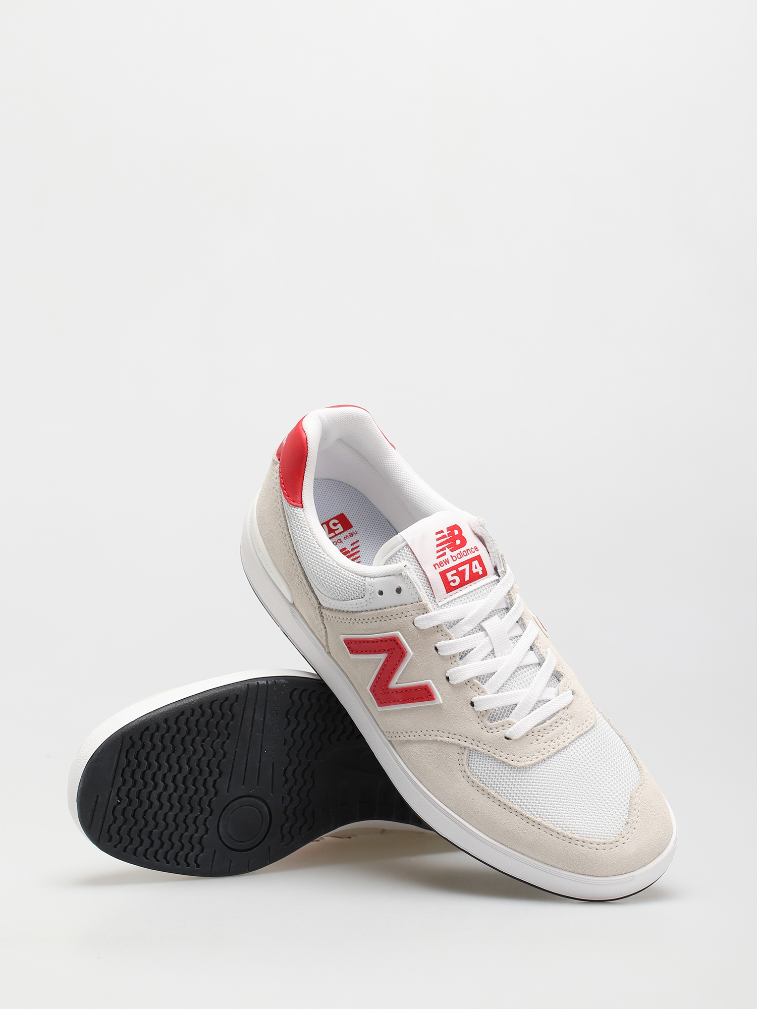 New Balance 574 Cipők (white/red)