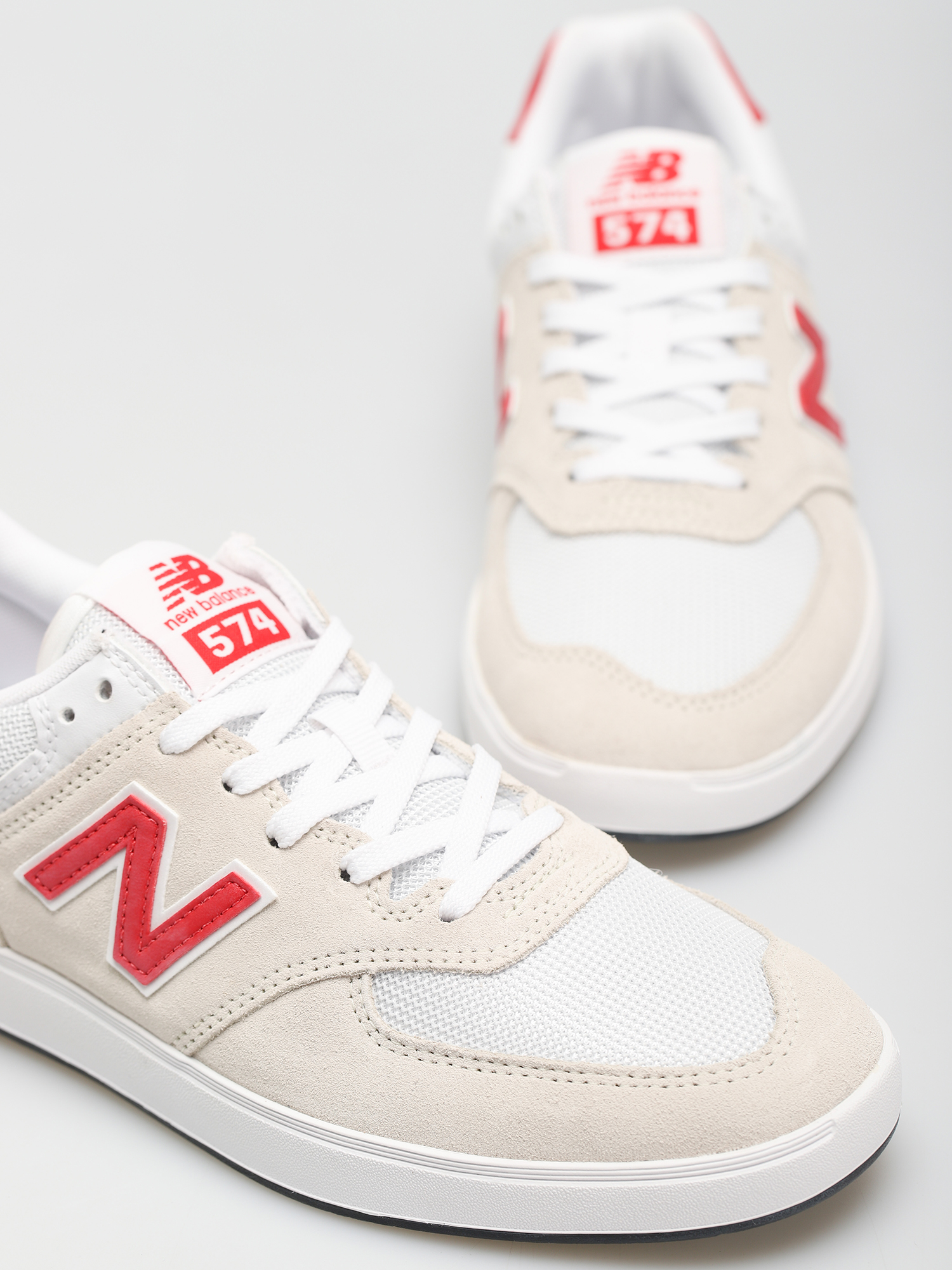 New Balance 574 Cipők (white/red)
