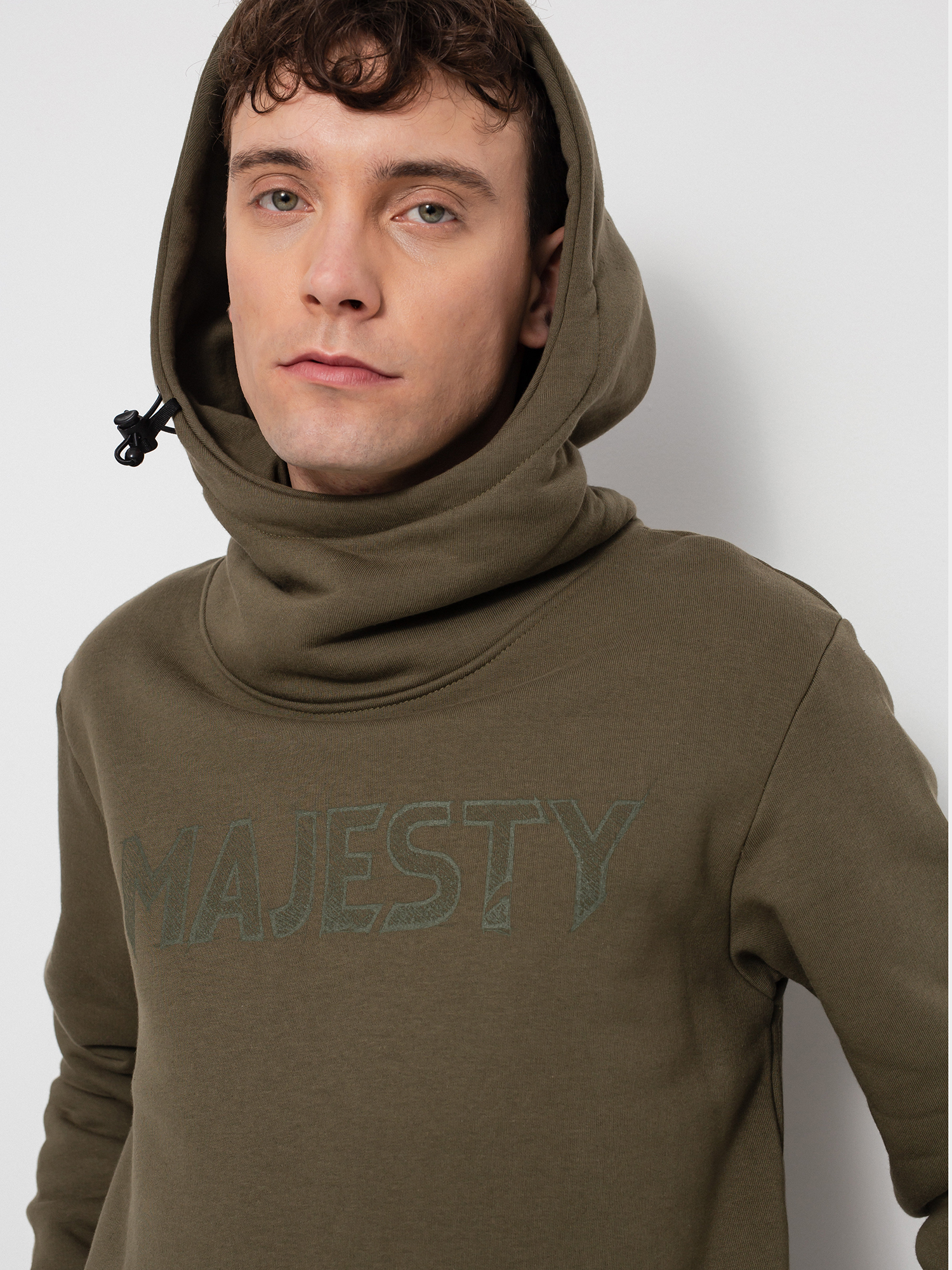 Majesty Bear Tall HD Kapucnis pulóver (army green)
