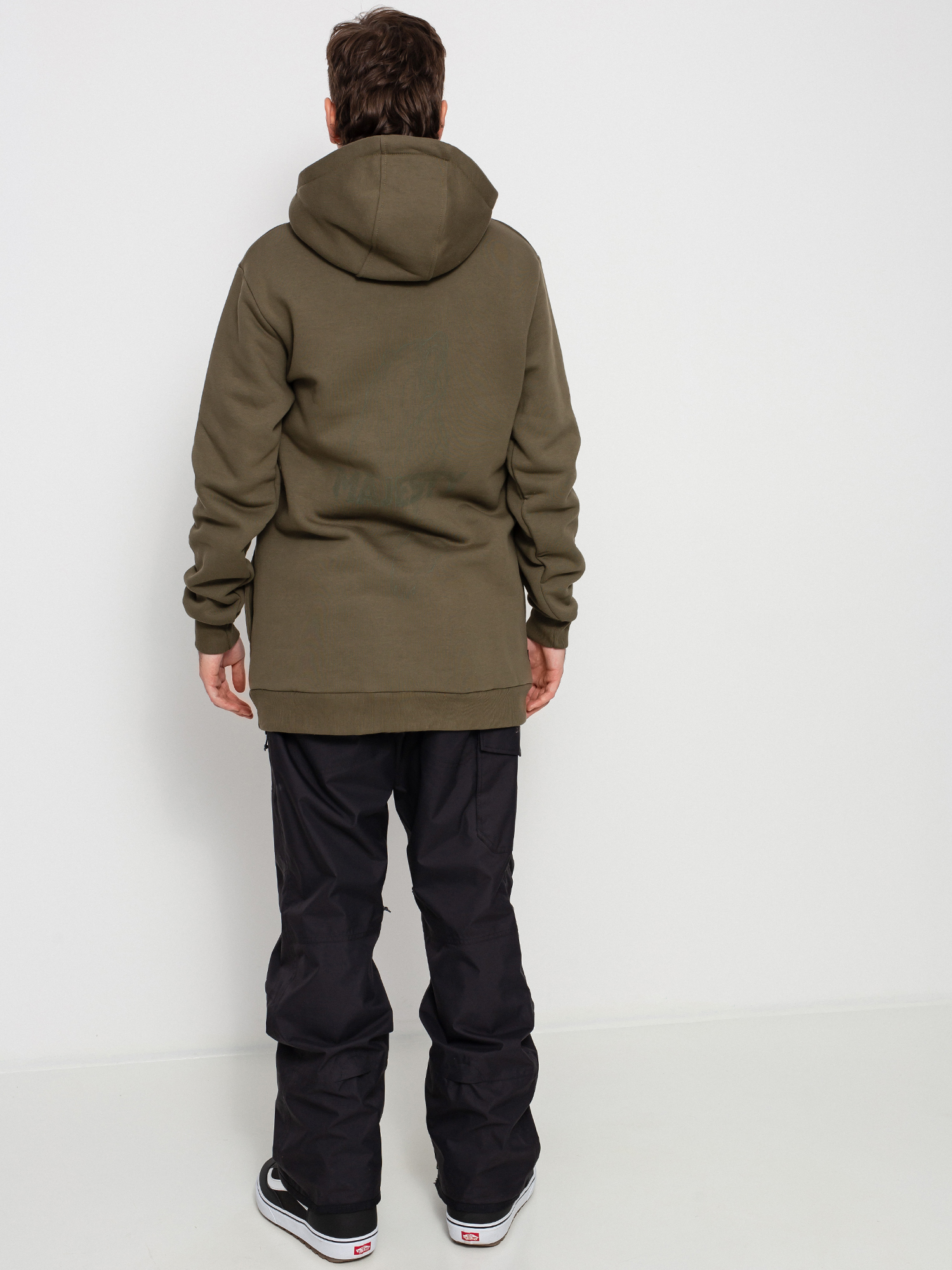 Majesty Bear Tall HD Kapucnis pulóver (army green)