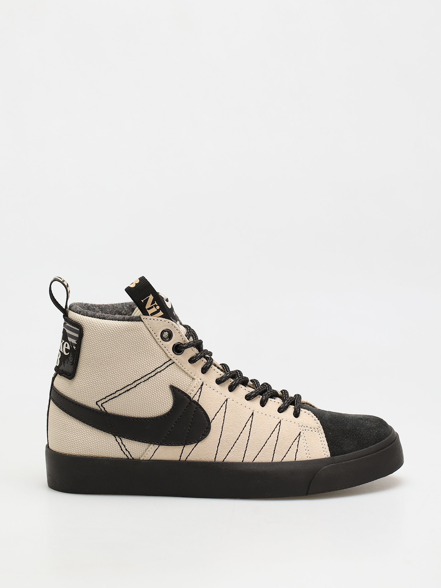 Nike SB Zoom Blazer Mid Premium Cipők (rattan/black rattan safety orange)