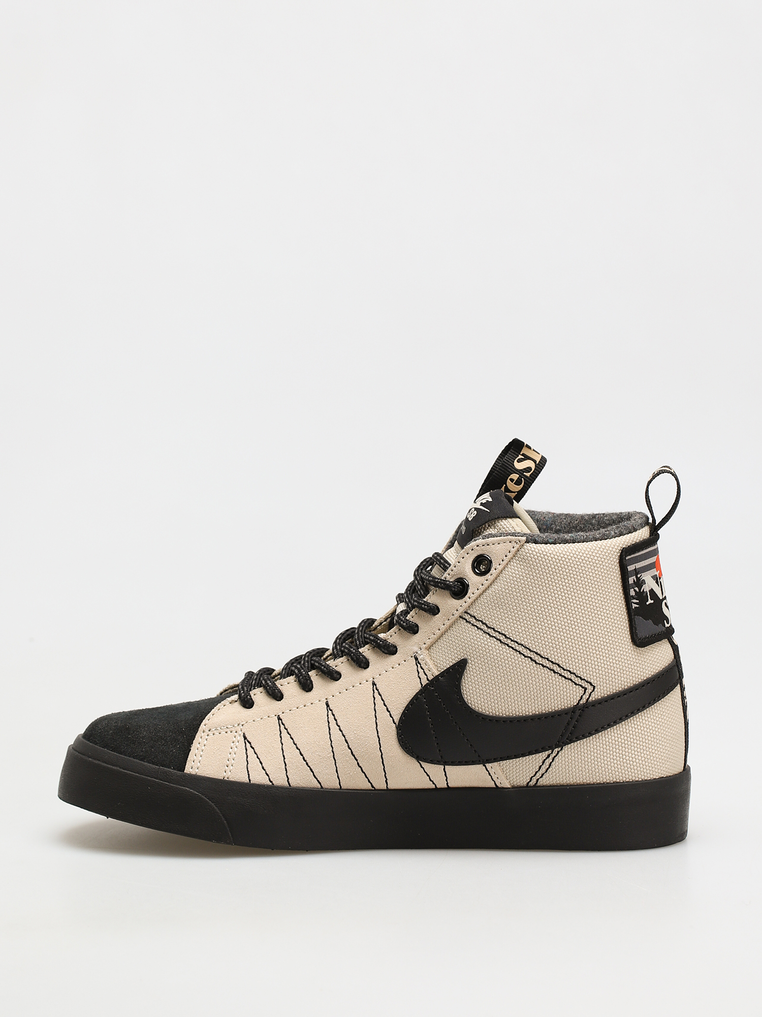 Nike SB Zoom Blazer Mid Premium Cipők (rattan/black rattan safety orange)