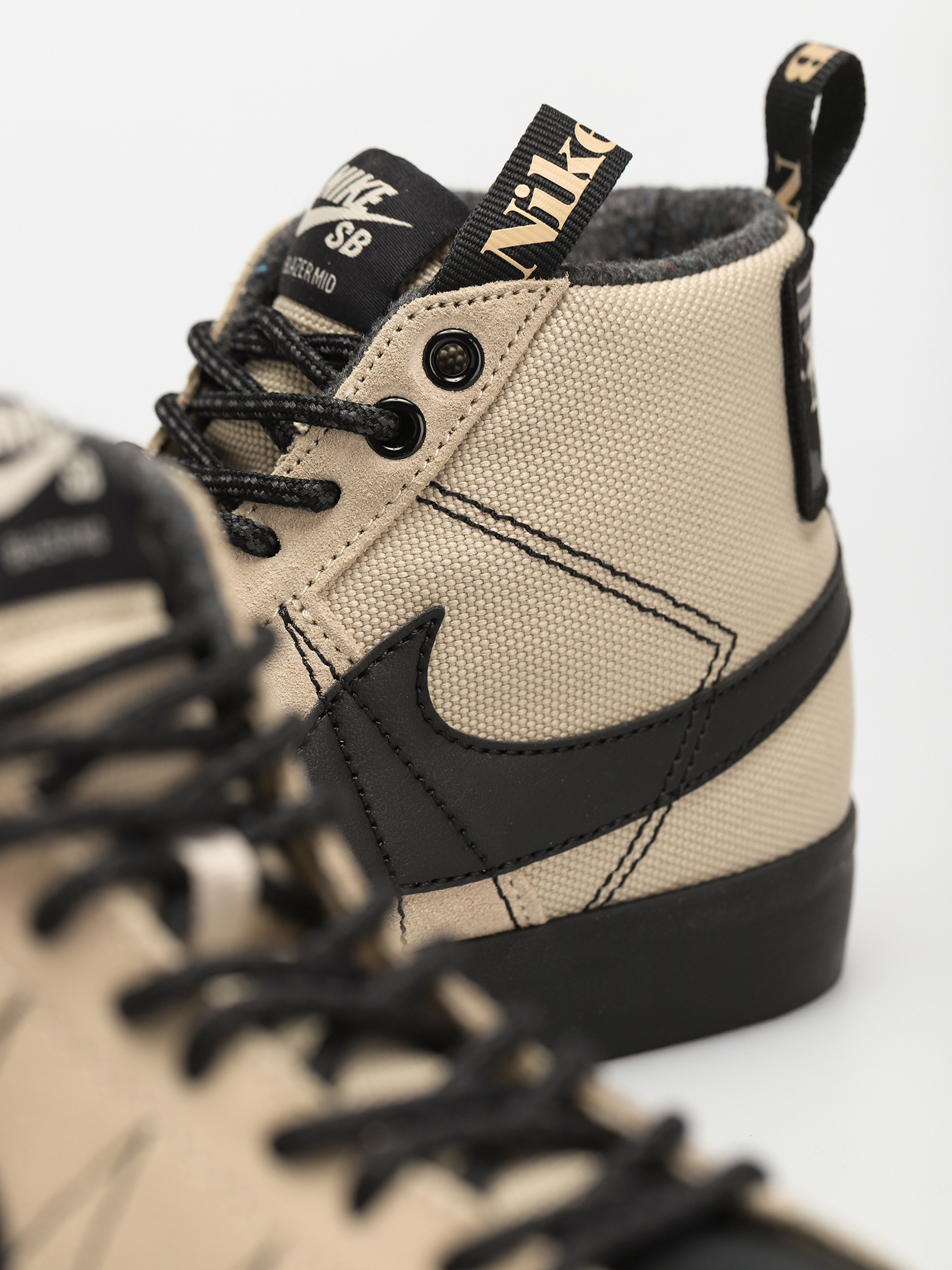 Nike SB Zoom Blazer Mid Premium Cipők (rattan/black rattan safety orange)