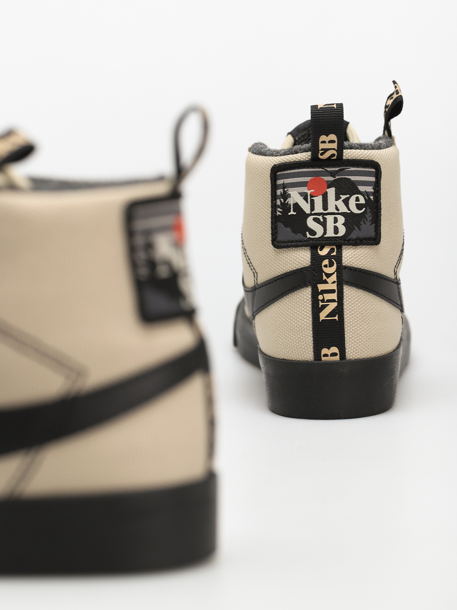 Nike SB Zoom Blazer Mid Premium Cipők (rattan/black rattan safety orange)