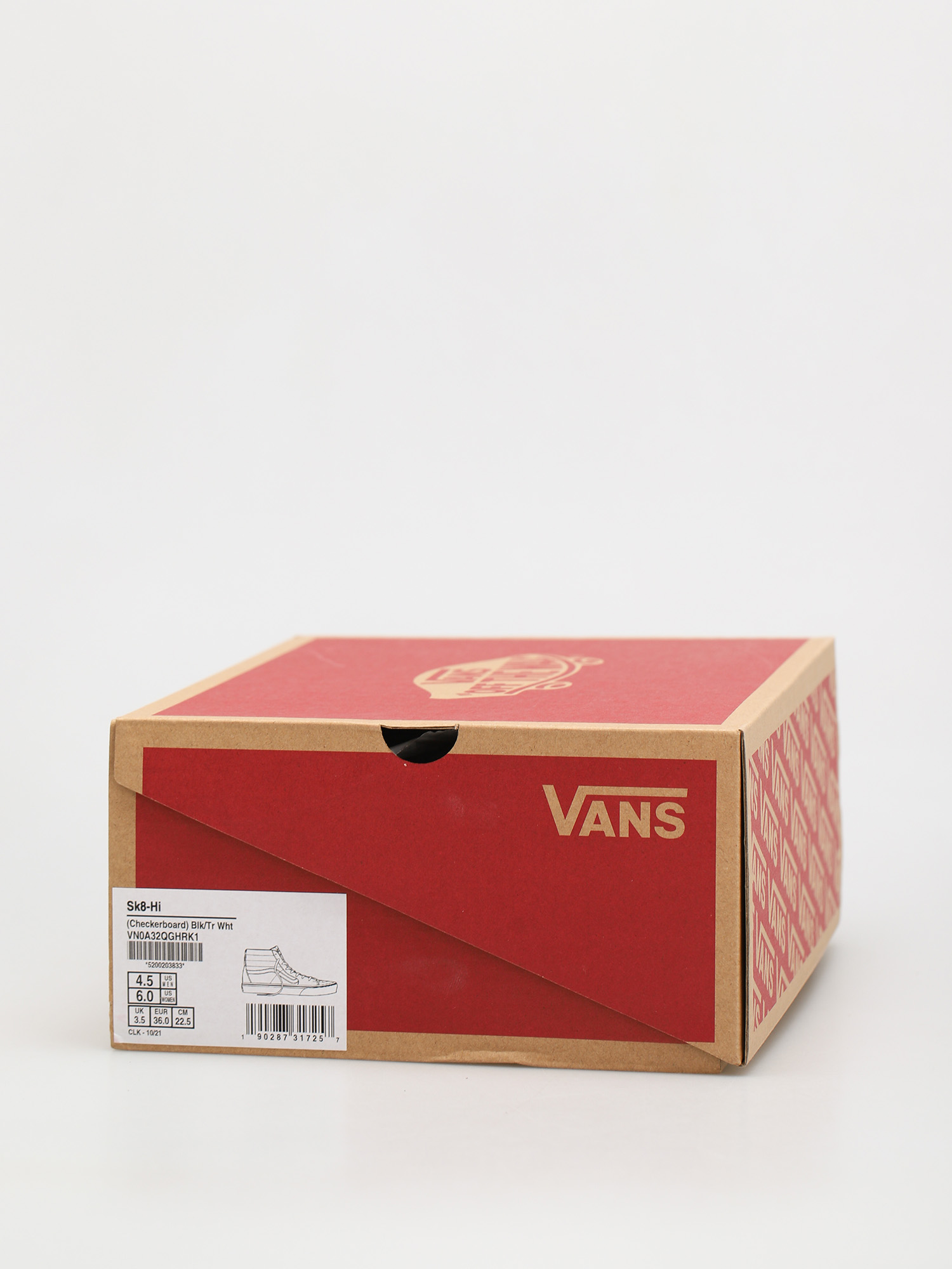 Vans Sk8 Hi Cipők (checkerboard/blk/tr wht)