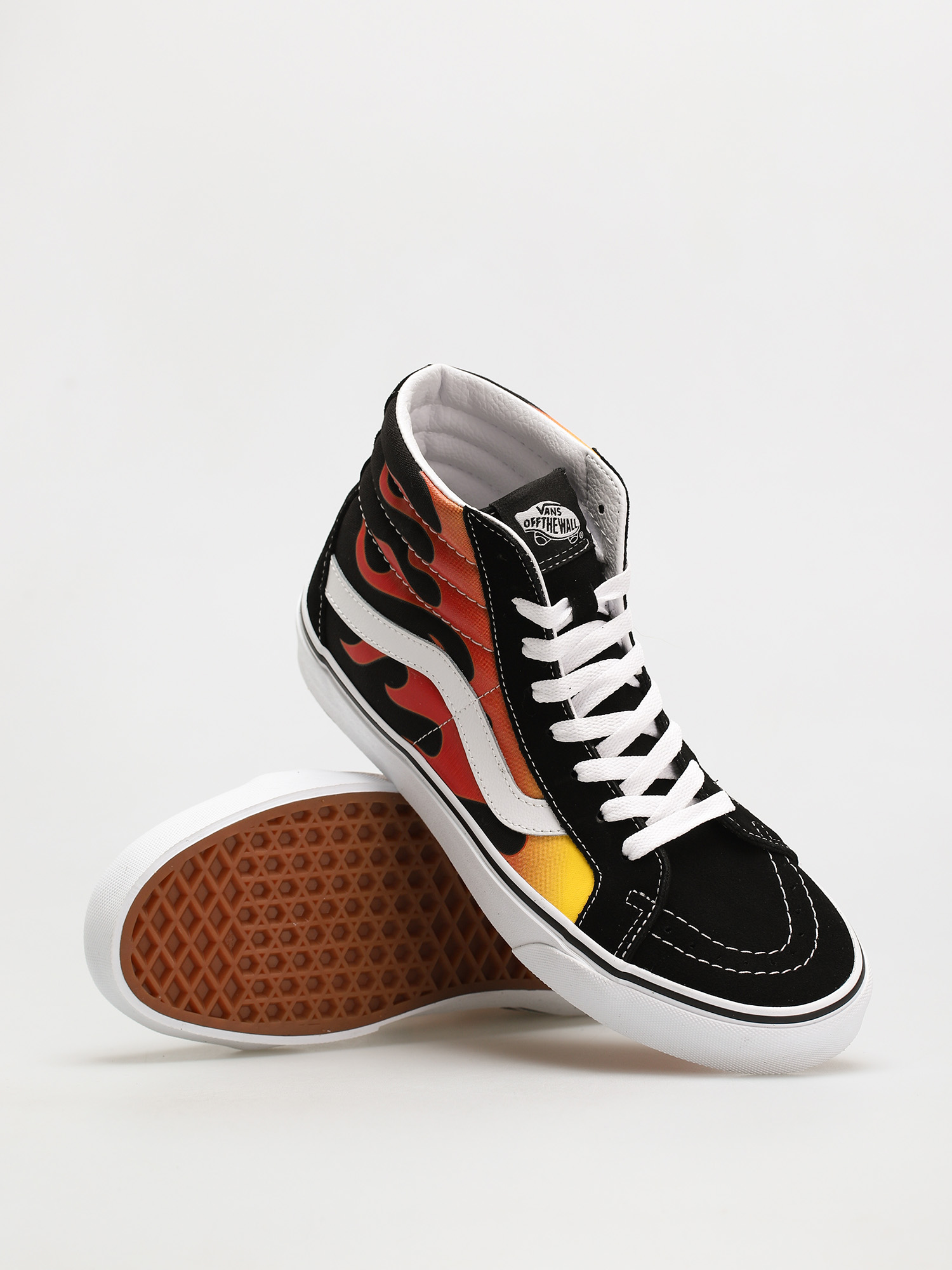 Vans Sk8 Hi Reissue Cipők (flame/black/black/true white)