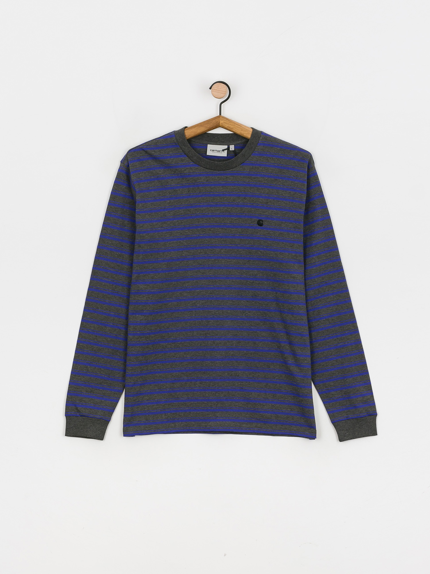 Carhartt WIP Gleeson Hosszú ujjú felső (gleeson stripe/razzmic/stormcloud heather)