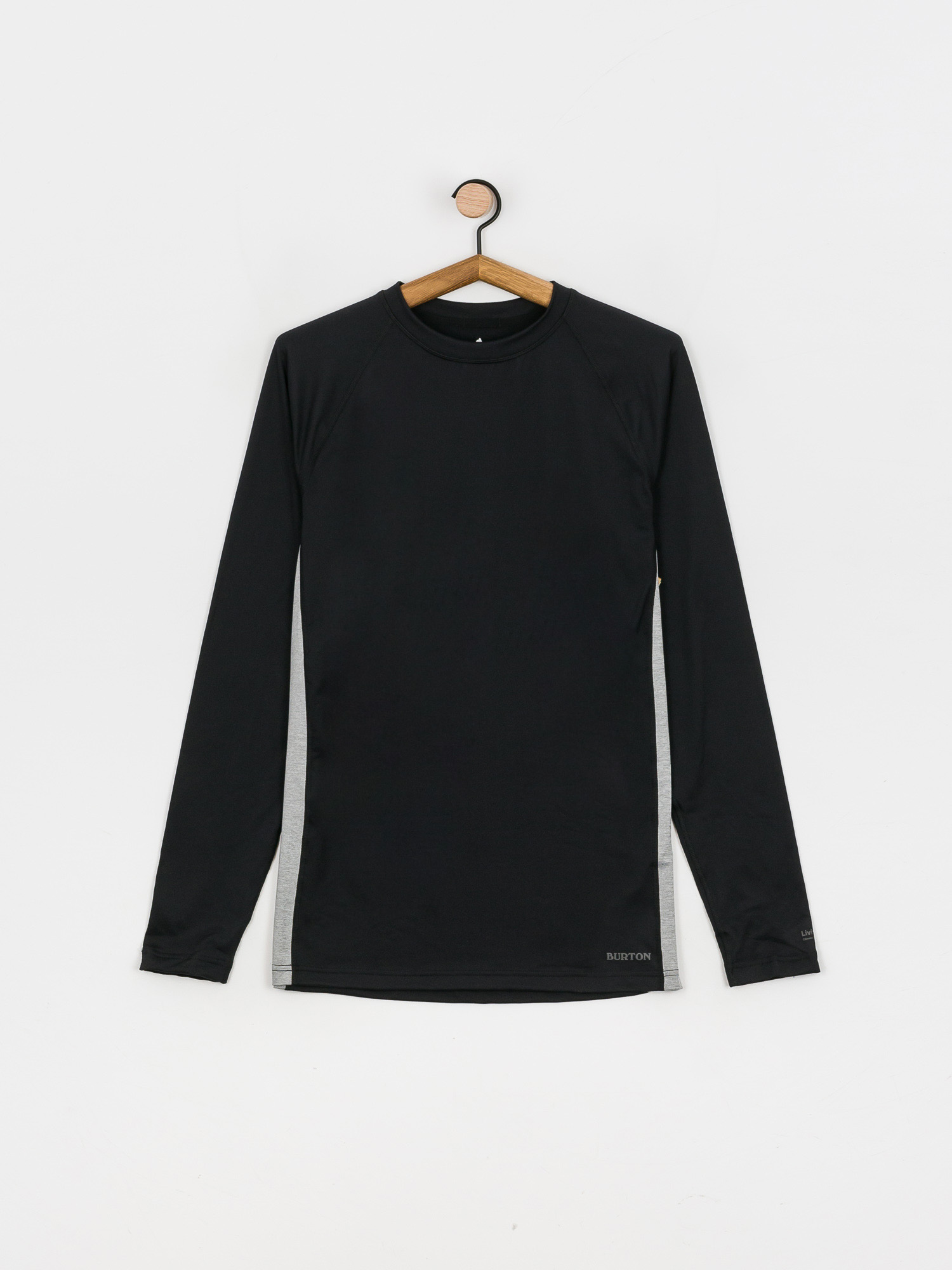 Férfi Burton Midweight X Base Layer Hosszú ujjú thermo felső (true black/gray heather)