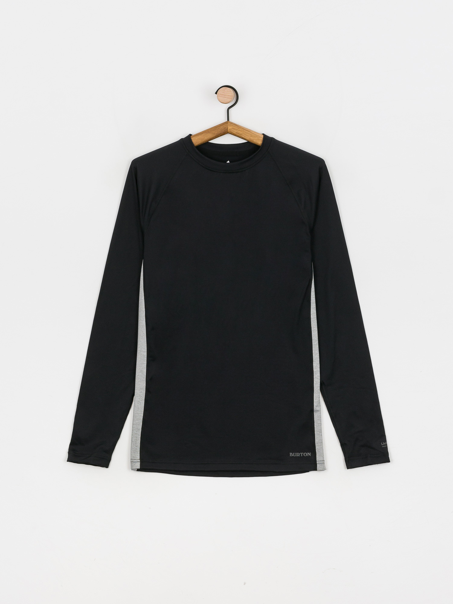 Férfi Burton Midweight X Base Layer Hosszú ujjú thermo felső (true black/gray heather)