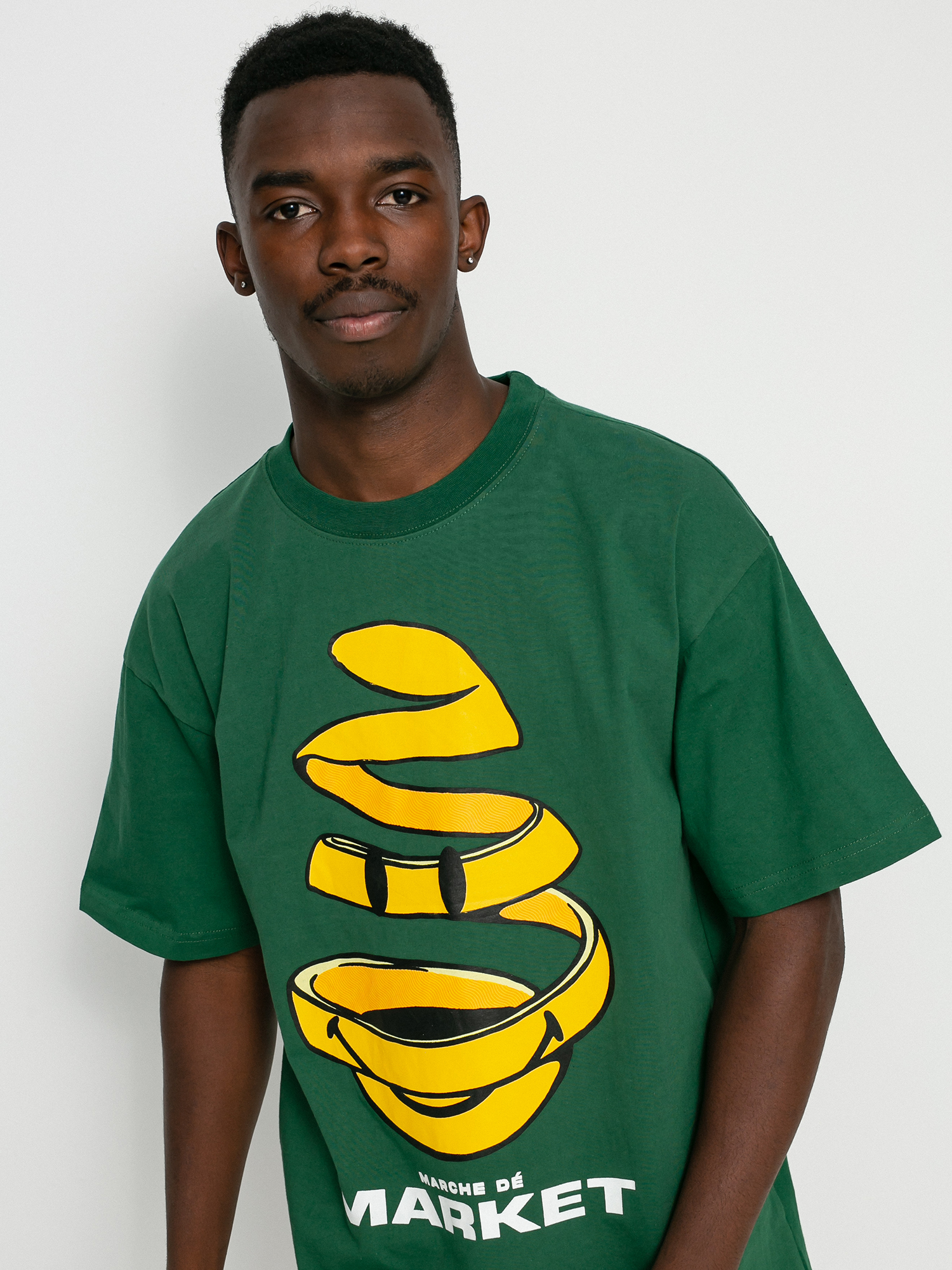 Chinatown Market Smiley Marche De Market póló (forest green)