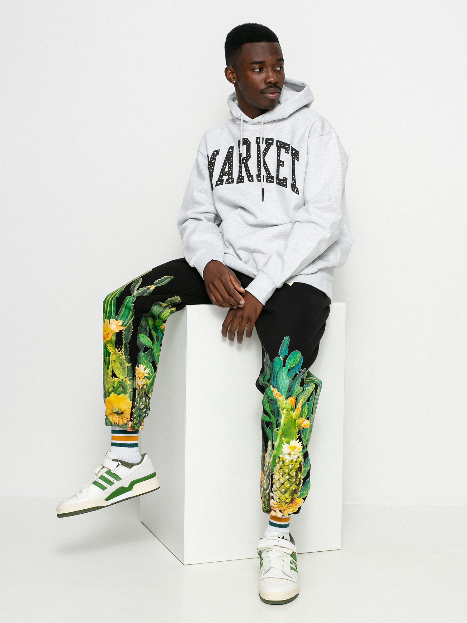 Chinatown Market Arc Puff HD Kapucnis pulóver (ash)