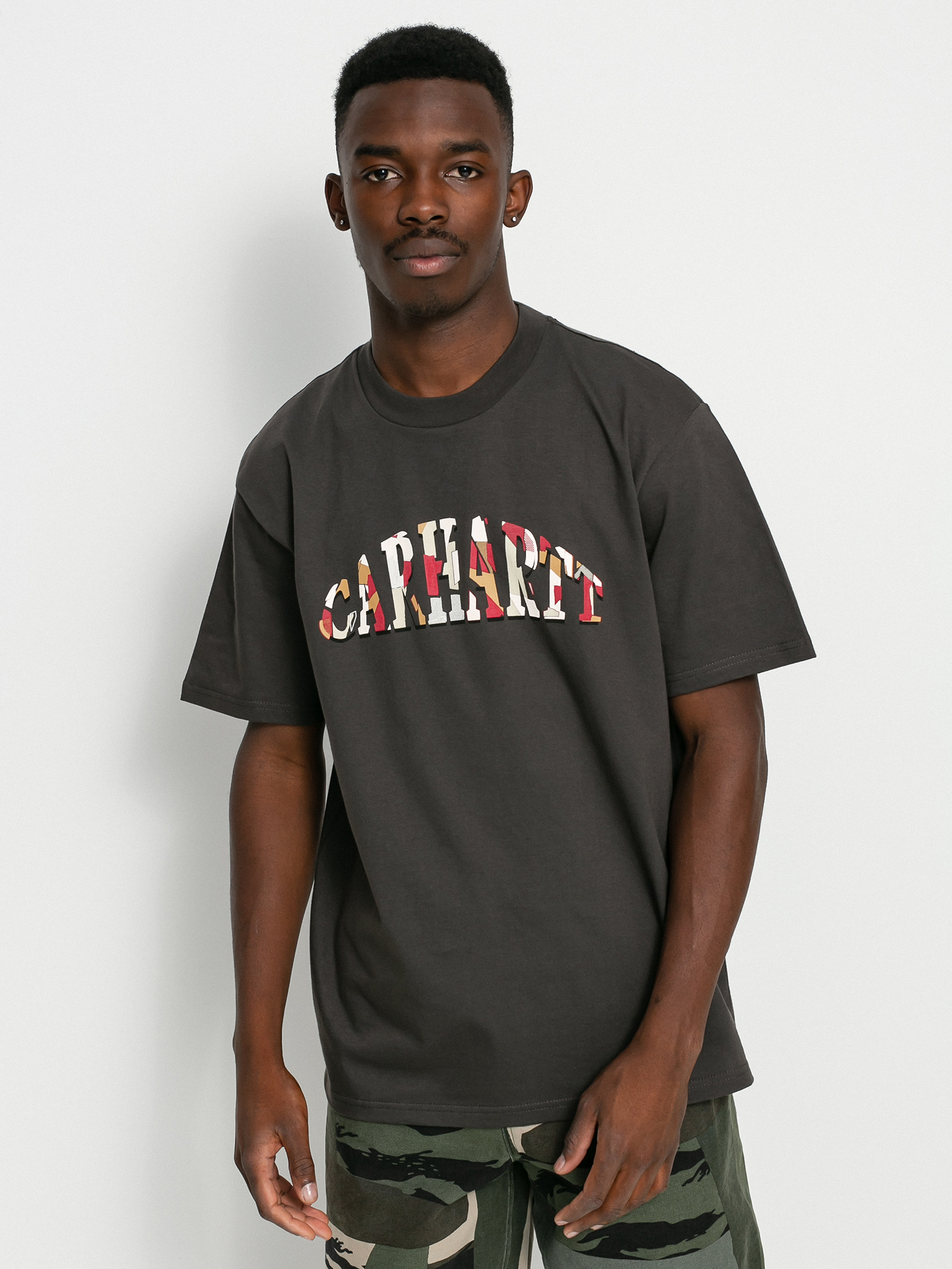 Carhartt WIP Dome Script póló (stormcloud)