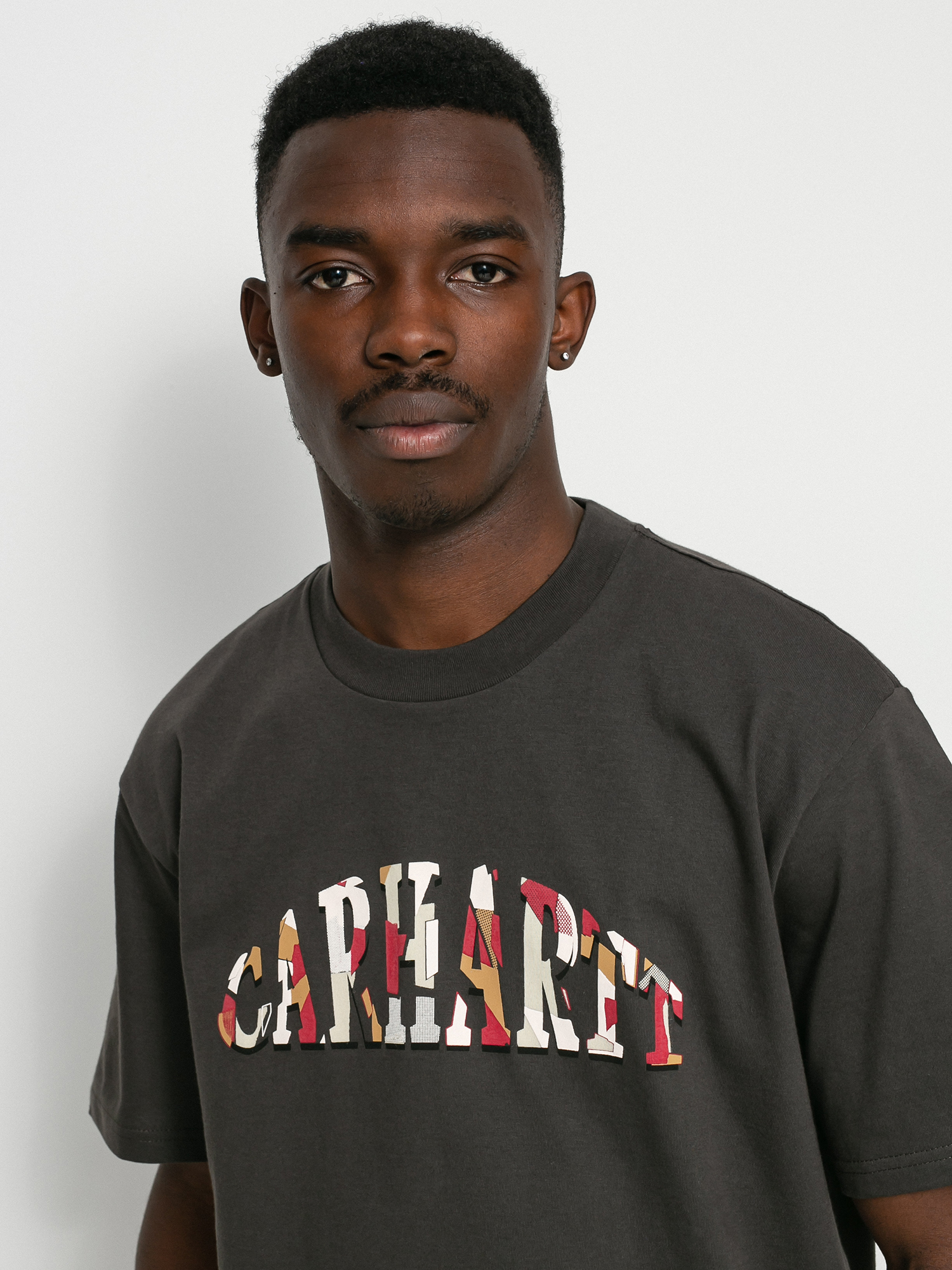 Carhartt WIP Dome Script póló (stormcloud)