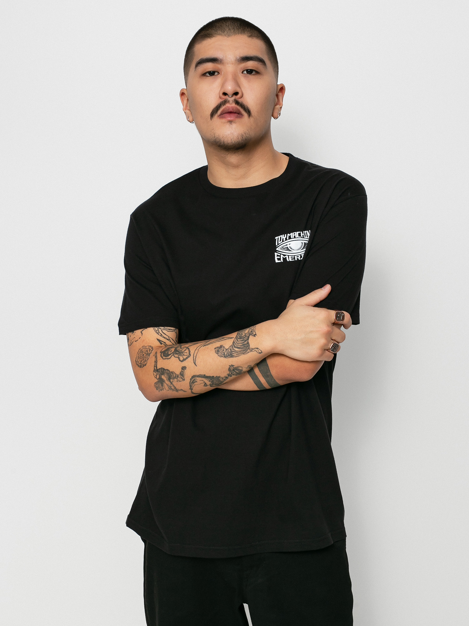 Emerica X Toy Machine Eye póló (black)