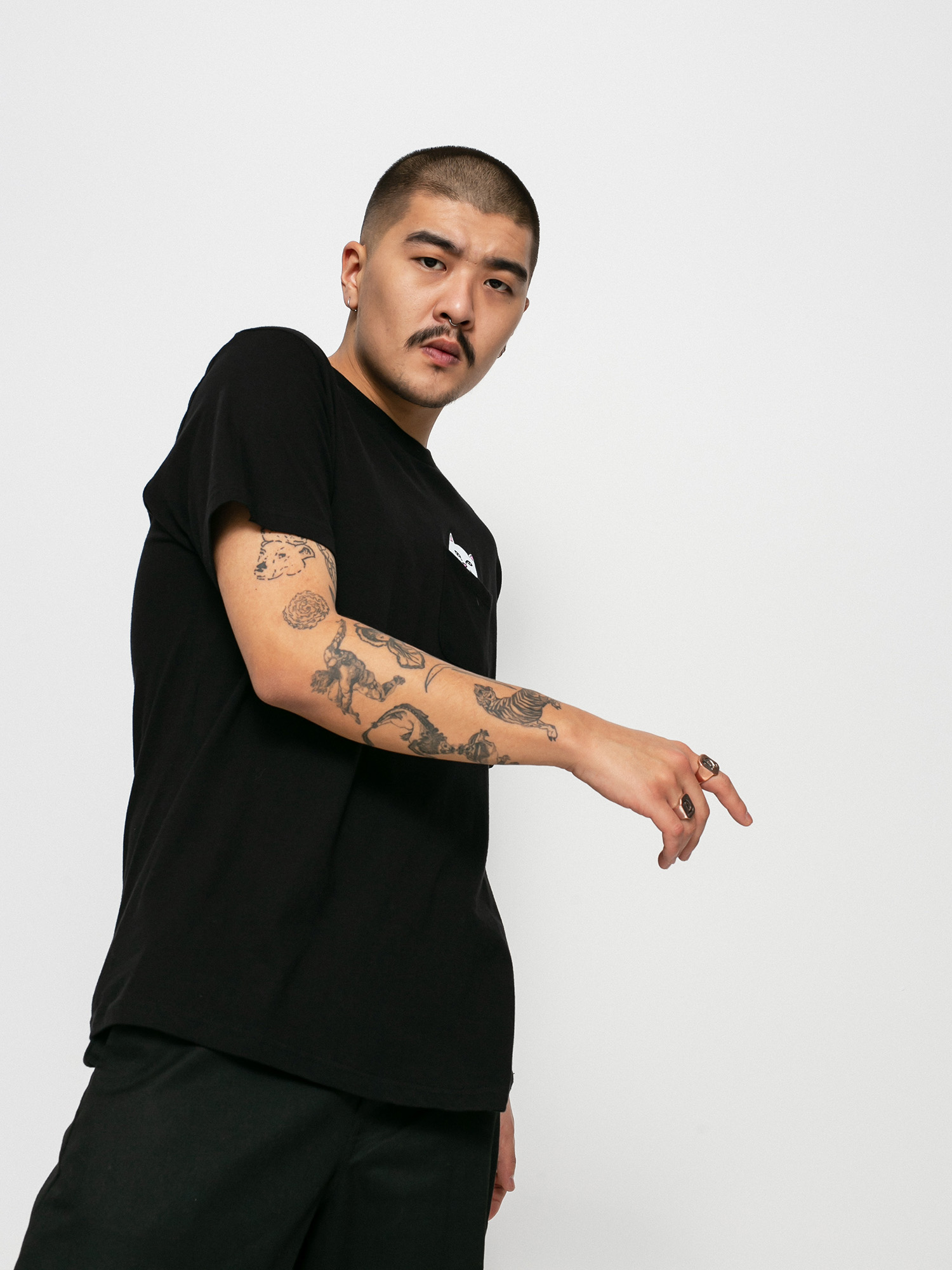 Ujjatlan felső RipNDip Lord Nermal (black)