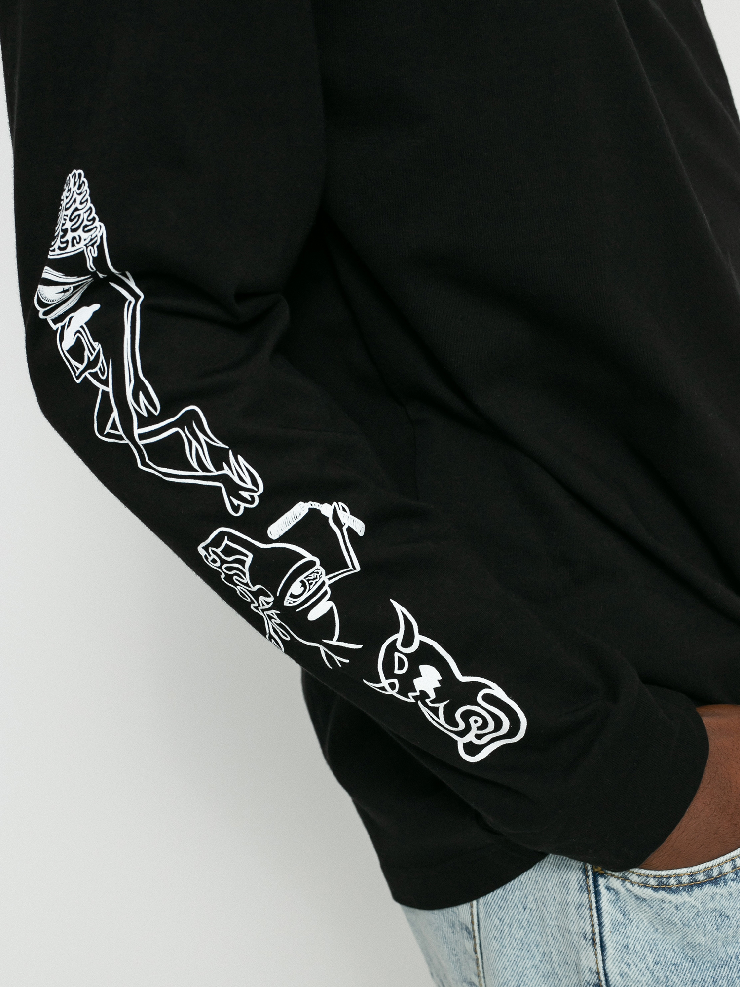 Emerica X Toy Machine Eye Hosszú ujjú felső (black)