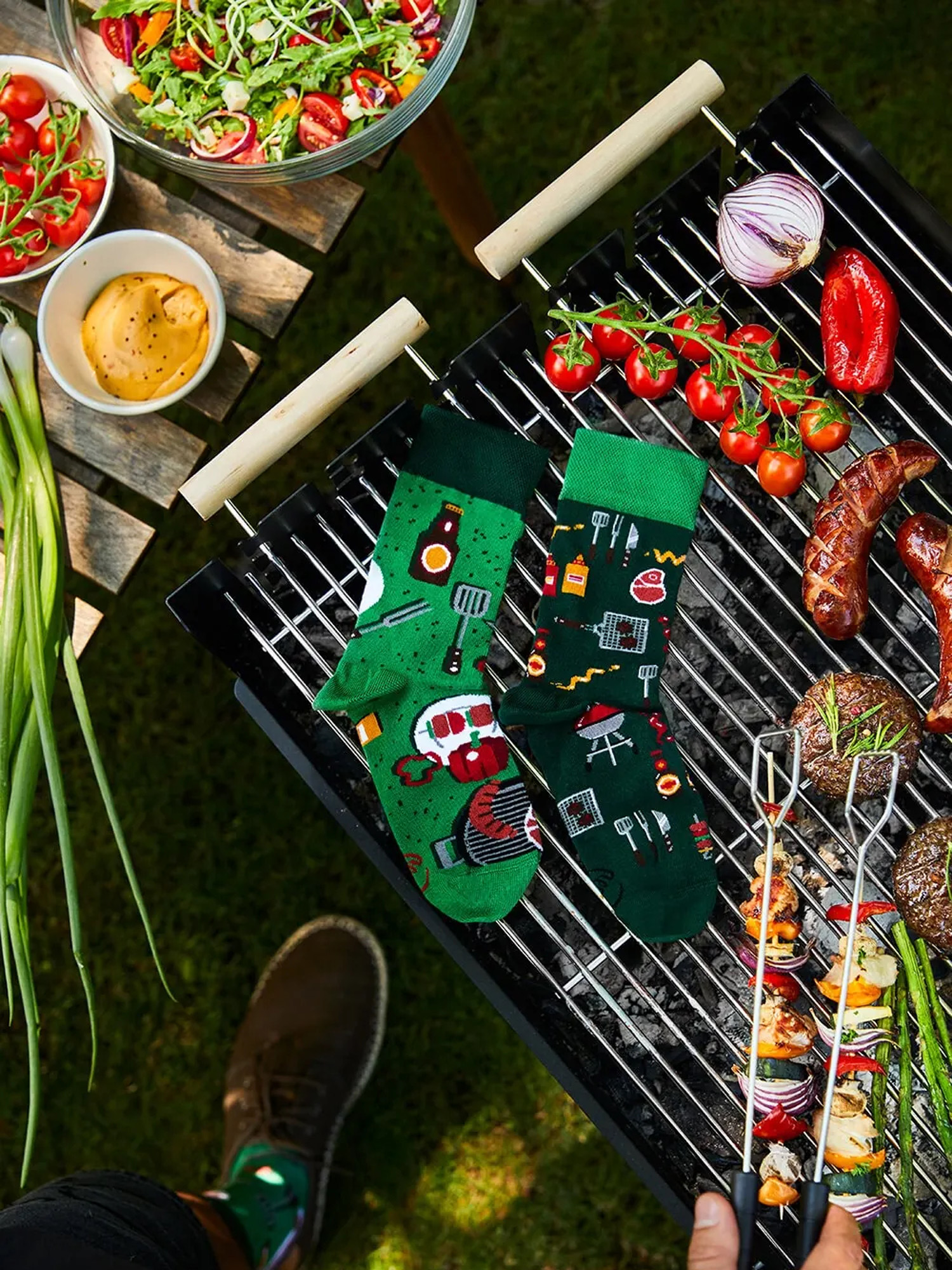 Many Mornings Bbq Zokni (green)