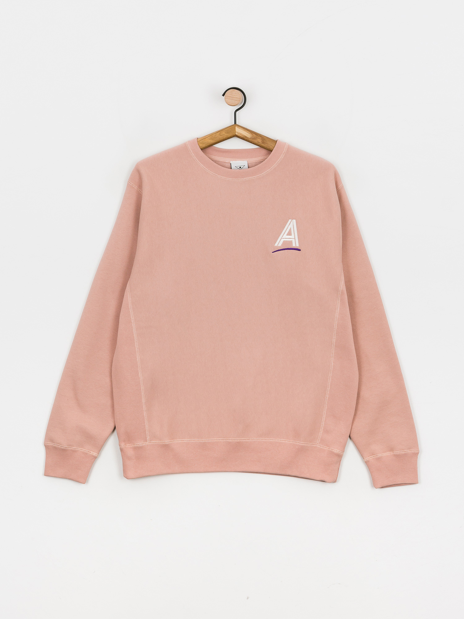 Alltimers Straight As Embroidered HD Kapucnis pulóver (dusty pink)