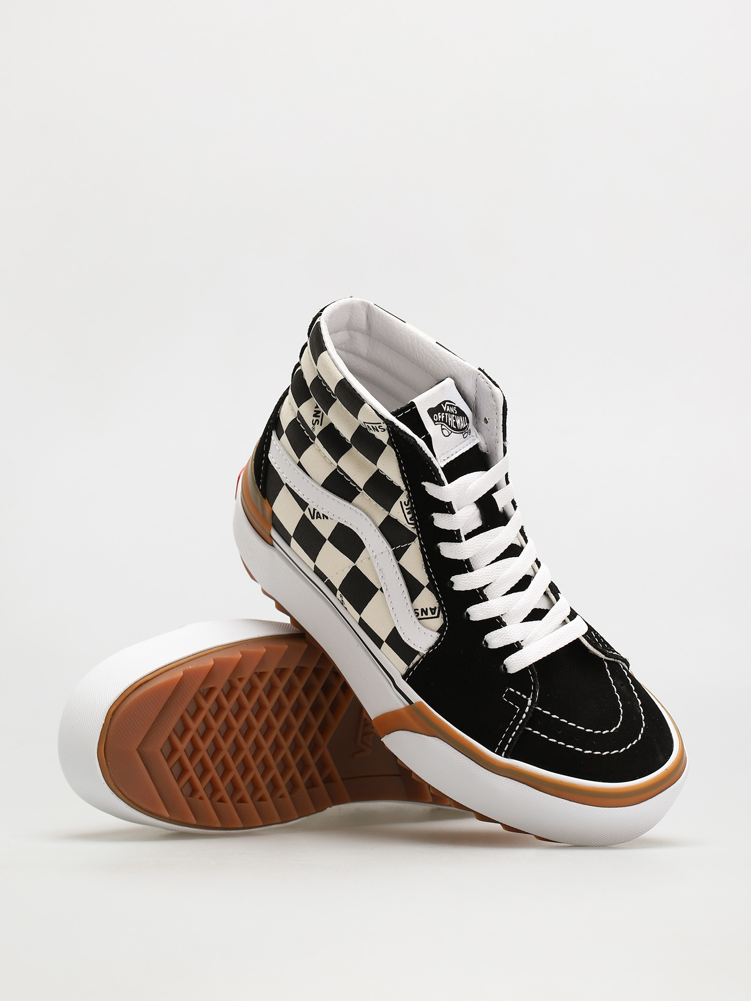 Vans Sk8 Hi Stacked Cipők (checkerboard/multi/true white)