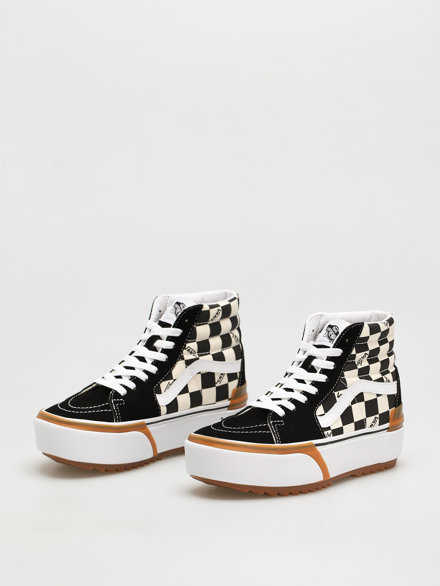 Vans Sk8 Hi Stacked Cipők (checkerboard/multi/true white)