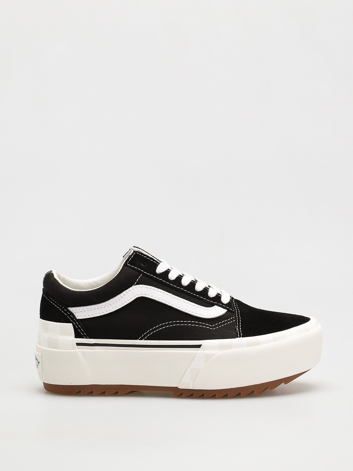 Vans Old Skool Stacked Cipők (suede/canvas/black/blanc de blanc)