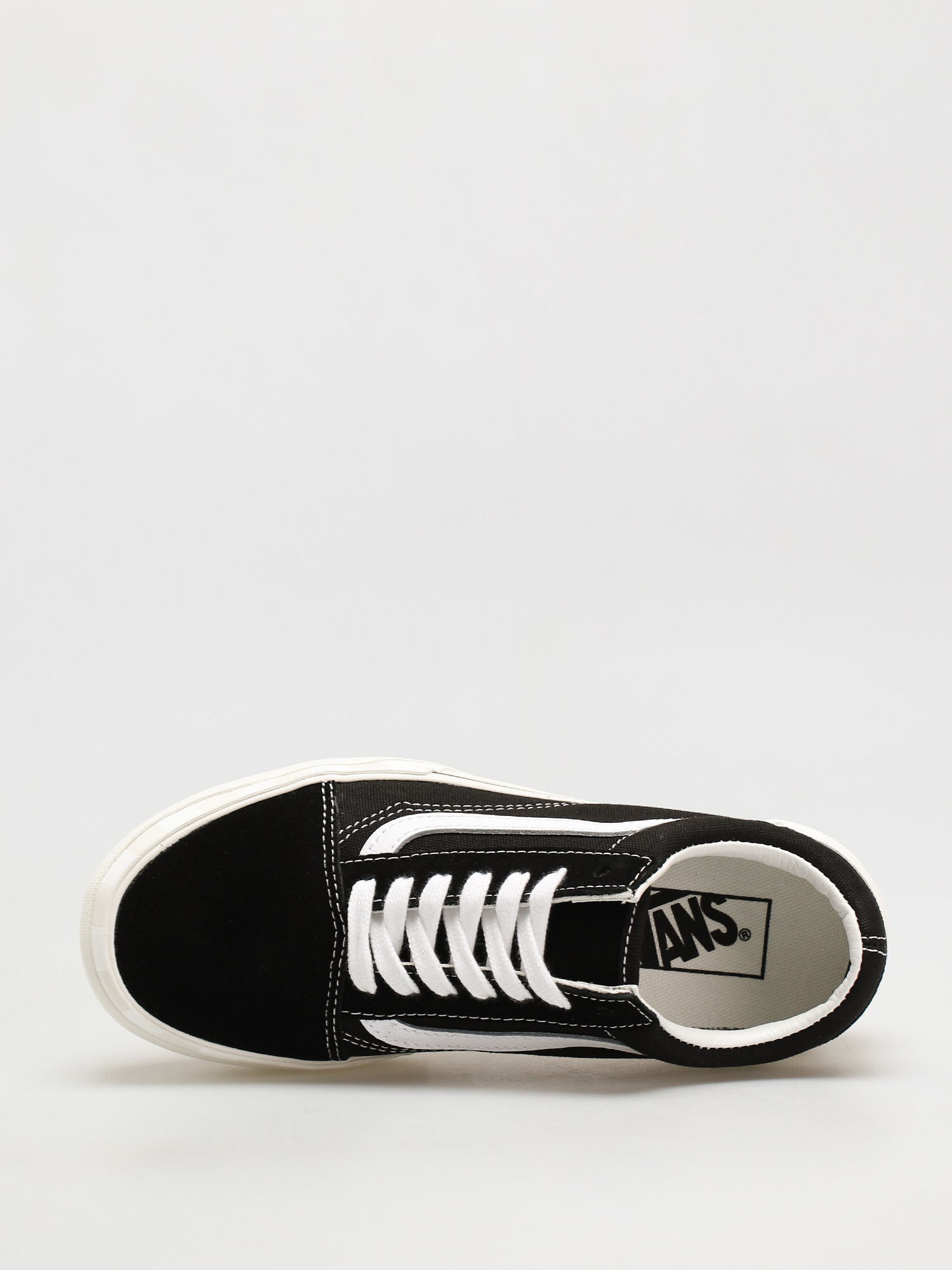 Vans Old Skool Stacked Cipők (suede/canvas/black/blanc de blanc)