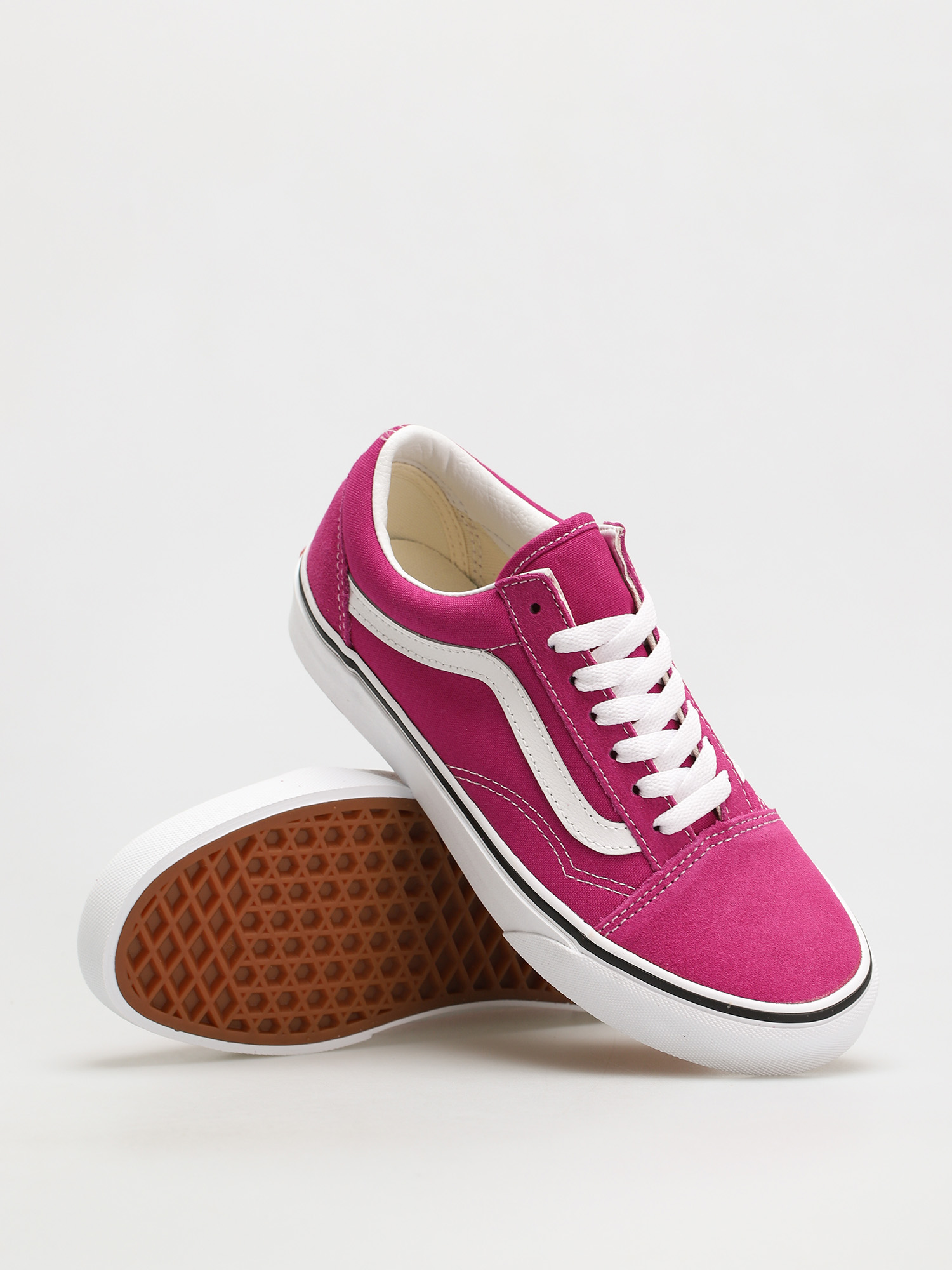 Vans Old Skool Cipők (fuchsia red/true white)