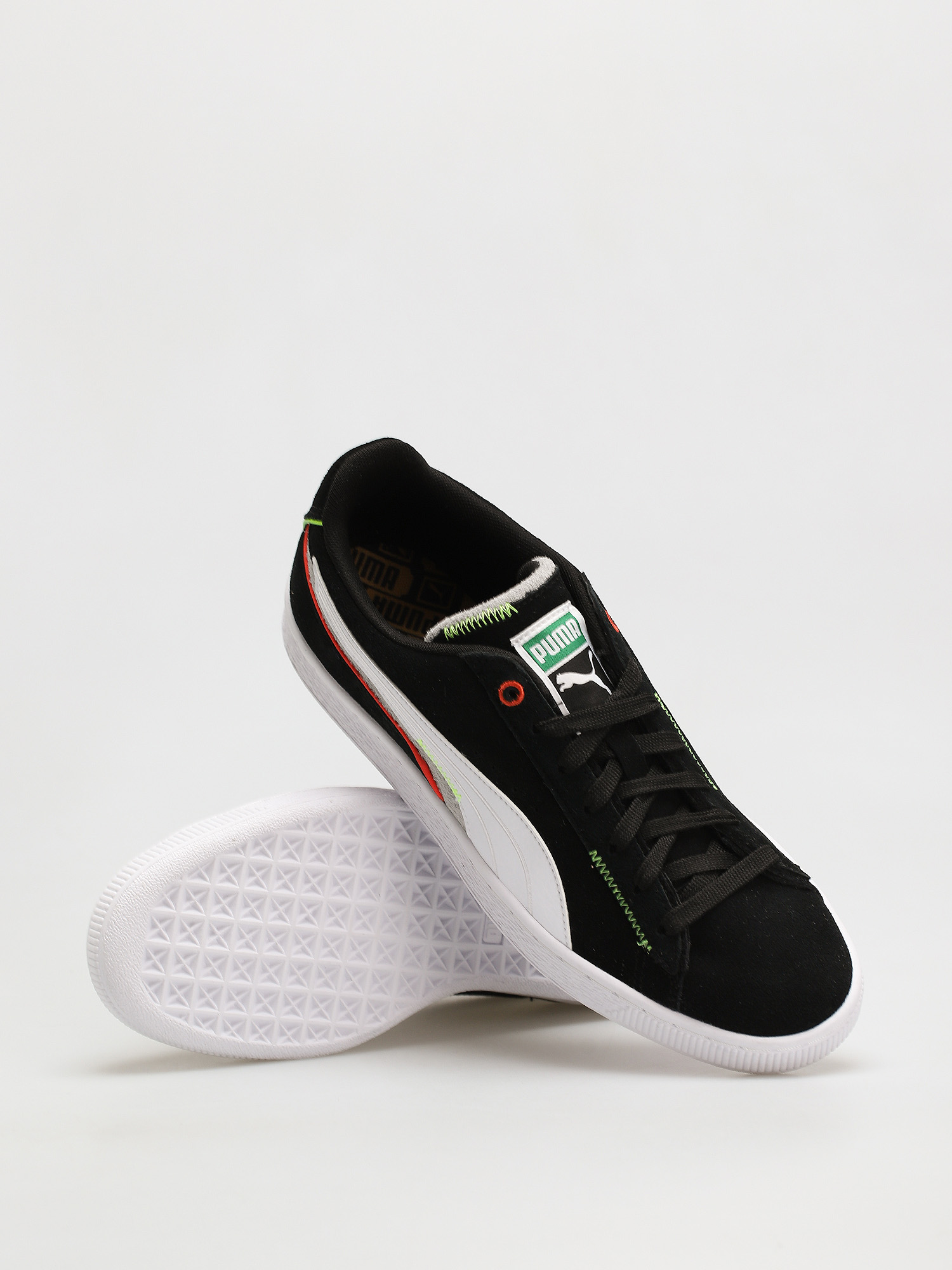 Puma Suede Displaced Cipők (puma black/pwht/harbor mist)